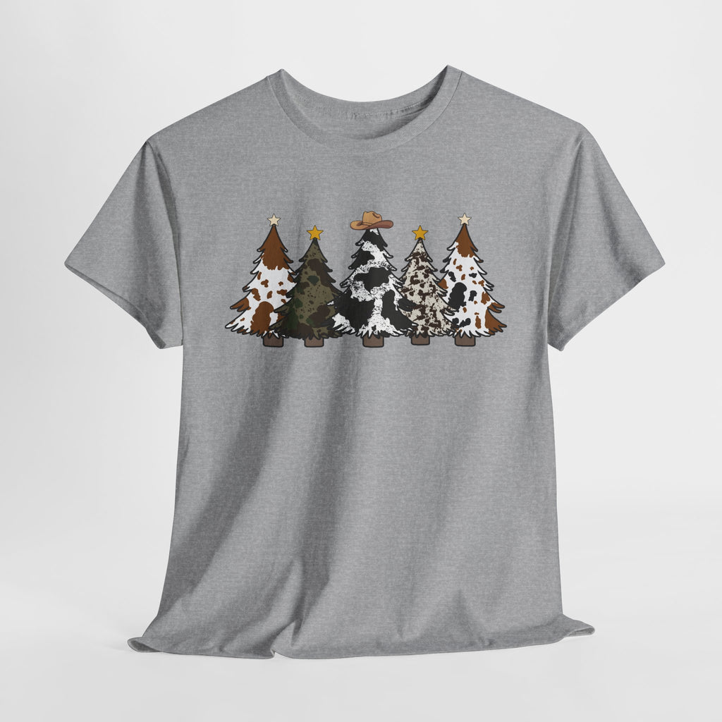 Whimsical Holiday Trees Heavy Cotton Tee
