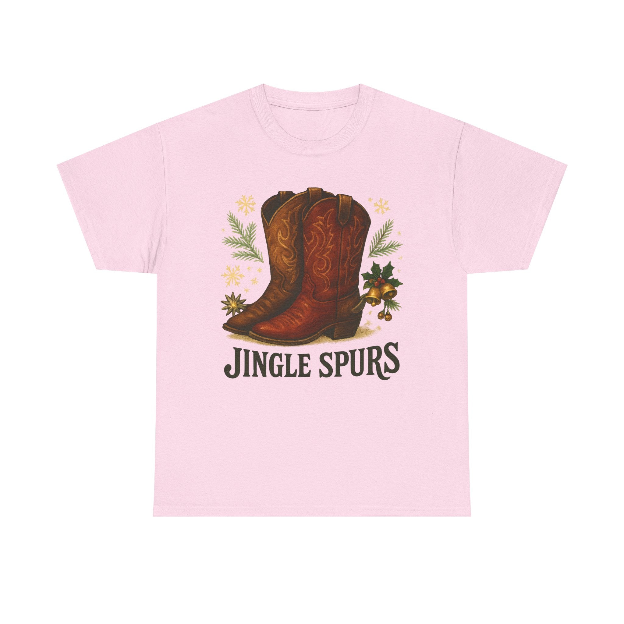 Jingle Spurs Cowboy Boots Christmas T‑Shirt