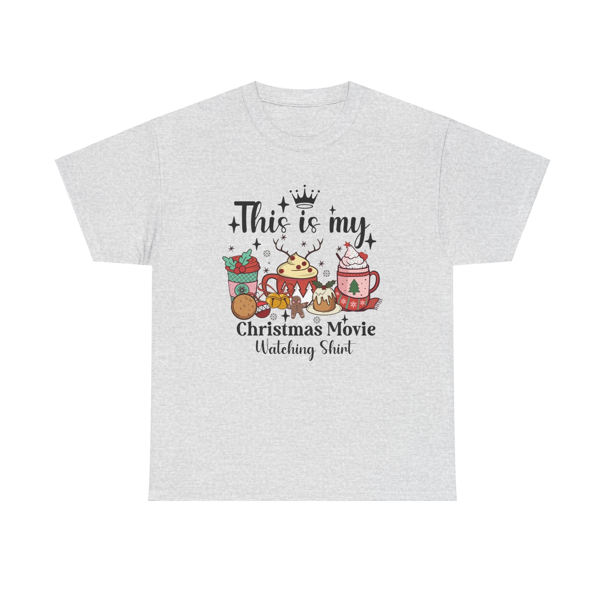 Christmas Movie Watching Tee - Heavy Cotton Shirt
