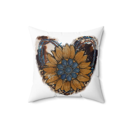 Rustic Sunflower Heart