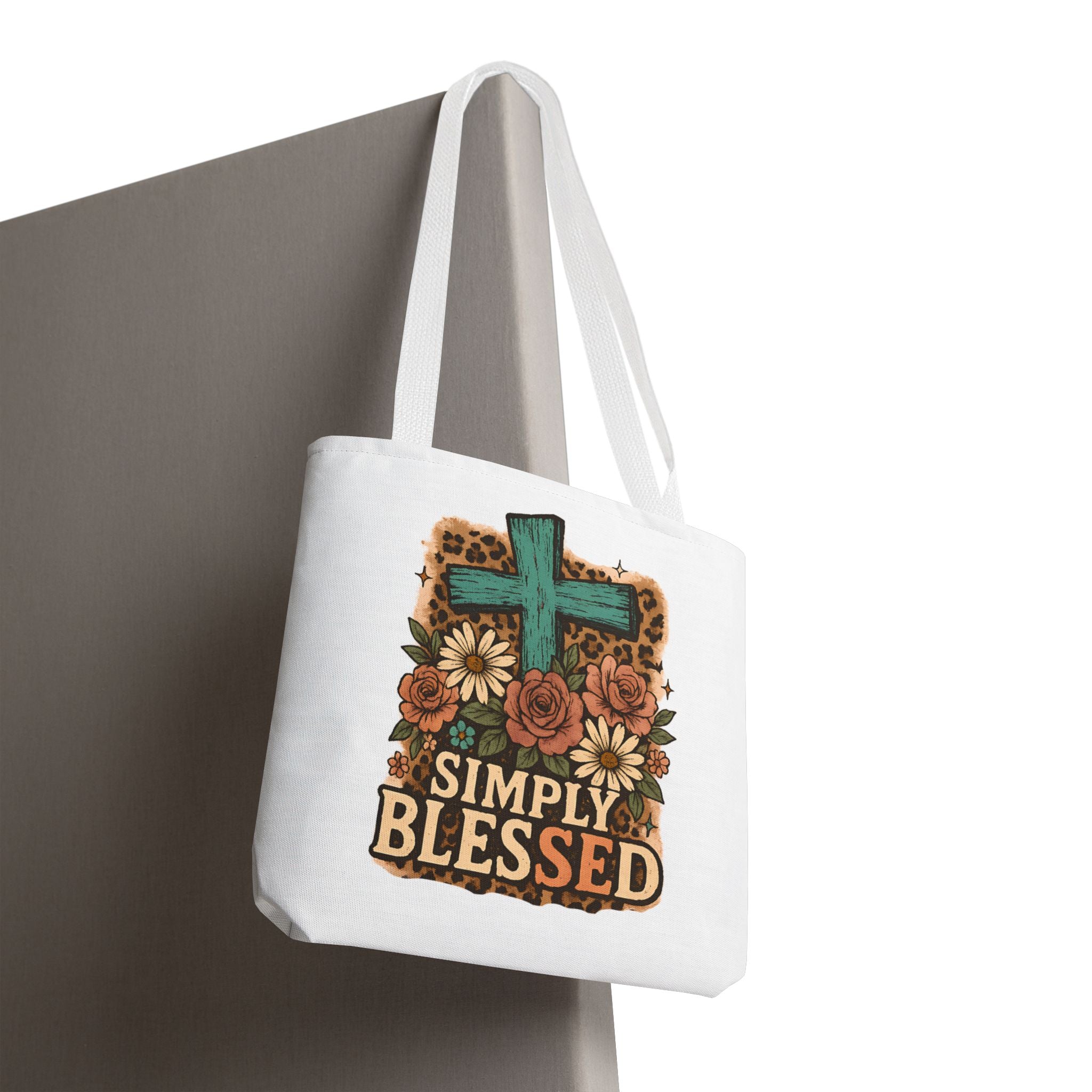Blessed Floral Tote Bag