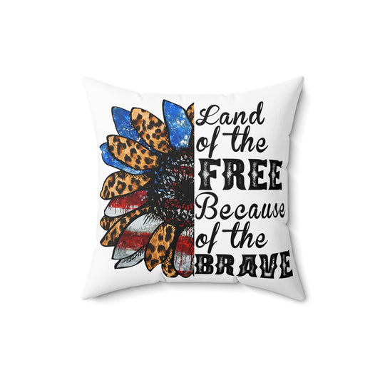 Land of the Free Throw Pillow