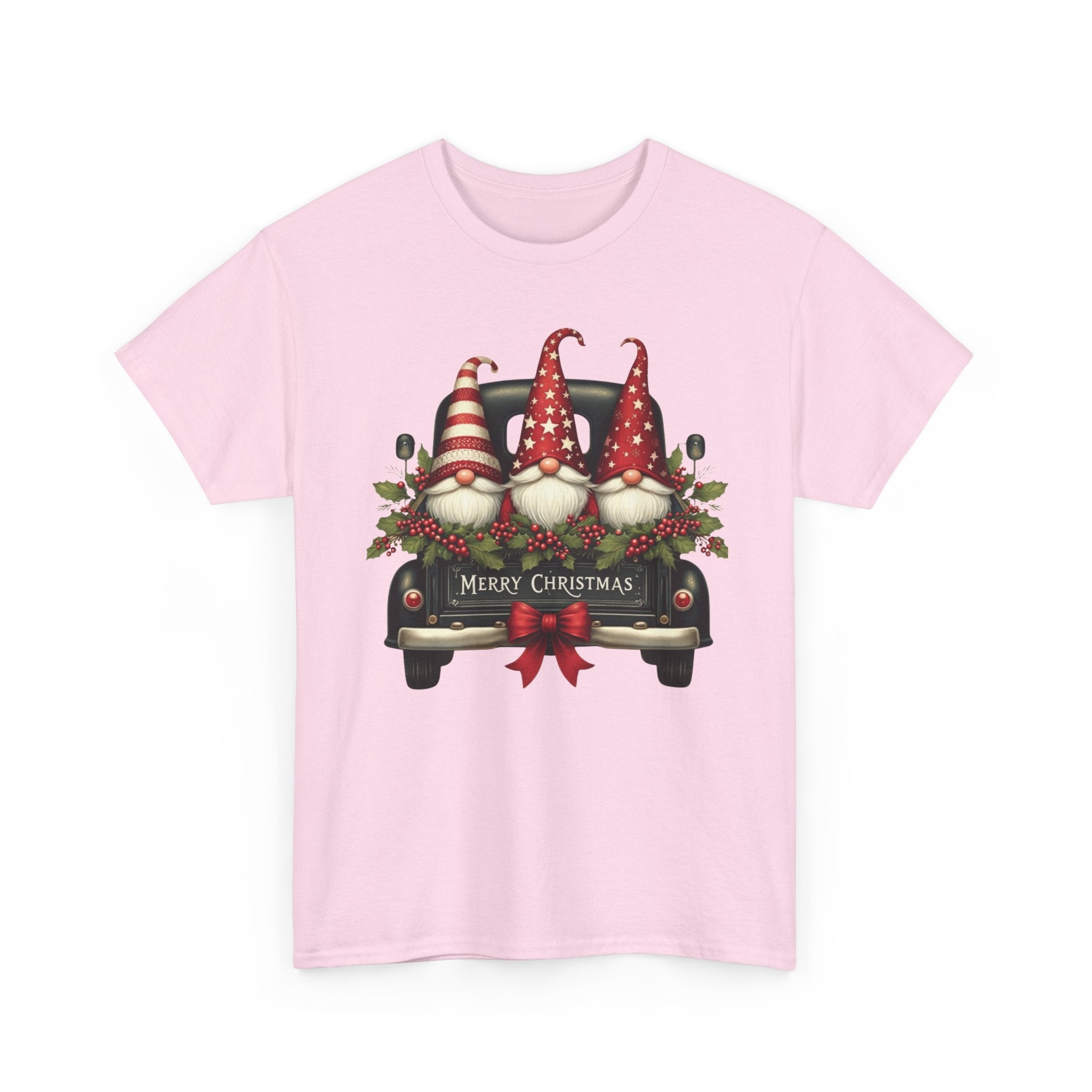 Christmas Gnome Truck Tee — Merry Christmas Holiday Shirt