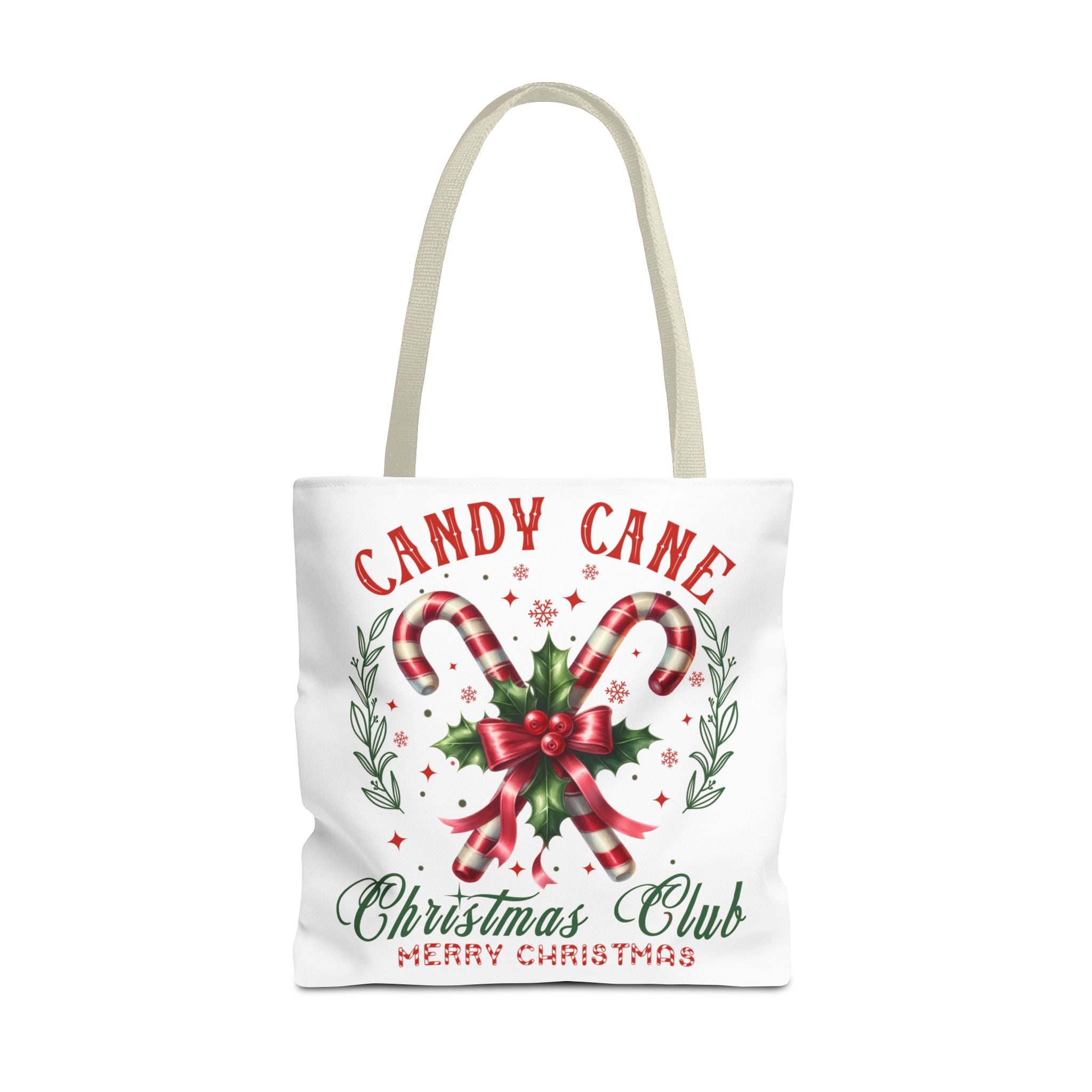 Christmas Candy Cane Tote Bag - Merry Christmas Club