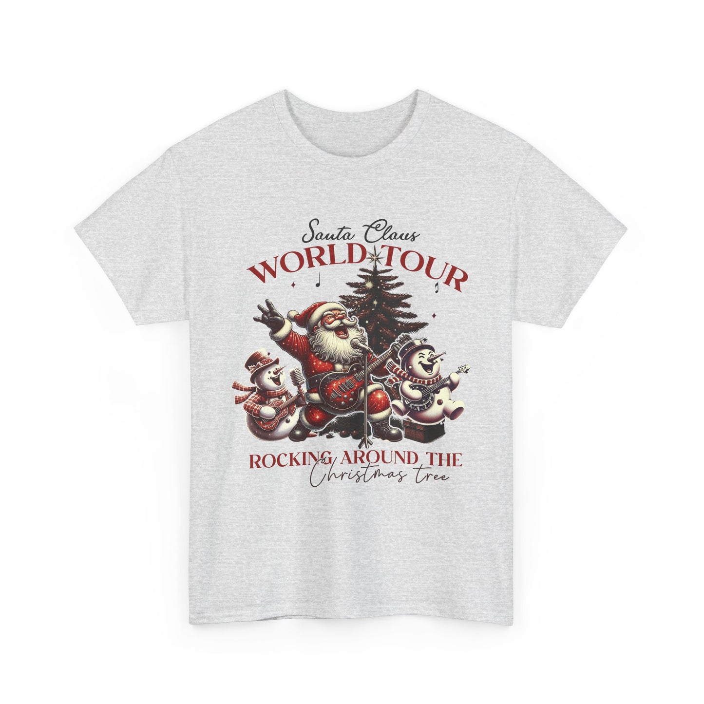 Christmas Santa Claus World Tour Tee - Heavy Cotton T-Shirt