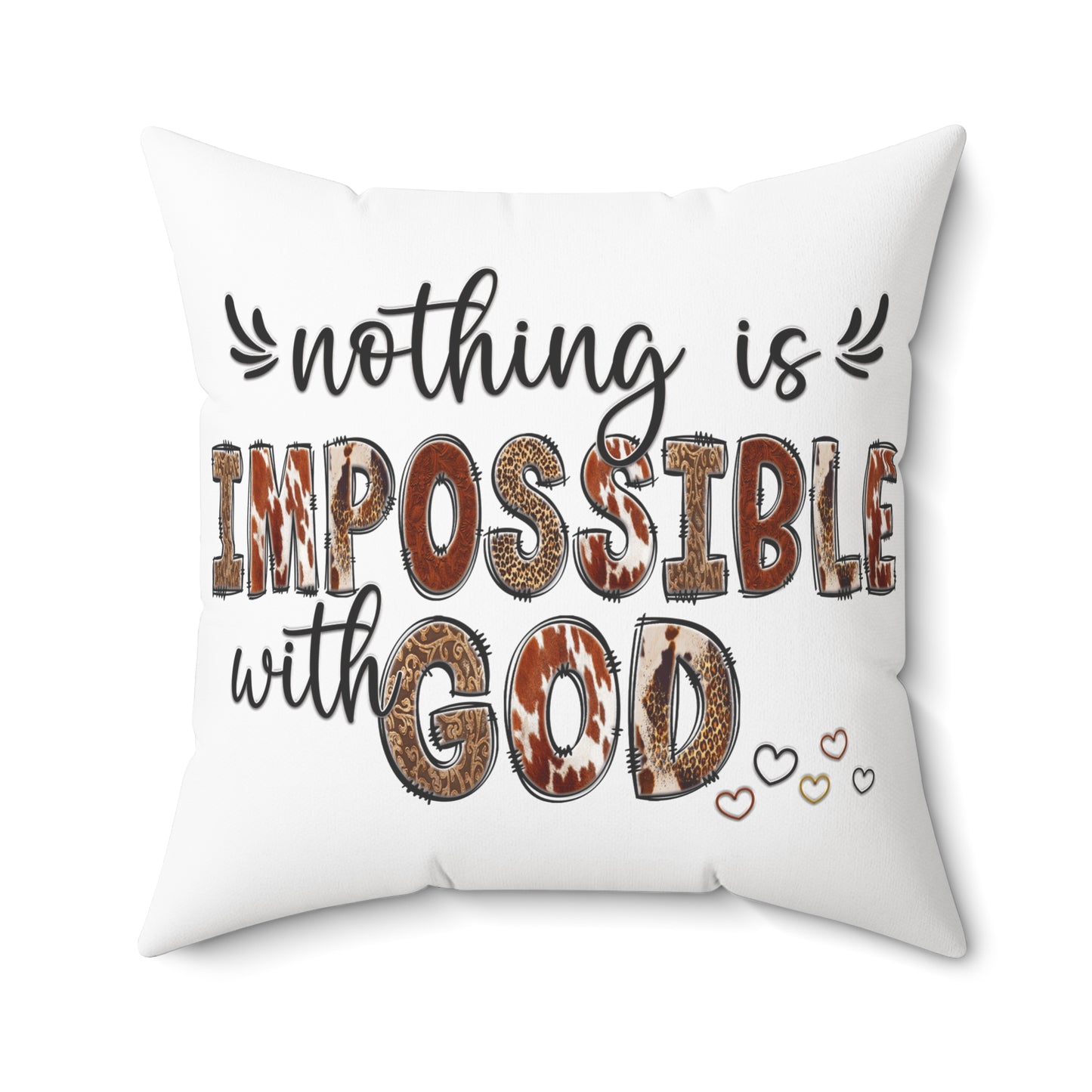 Spun Polyester Square Pillow