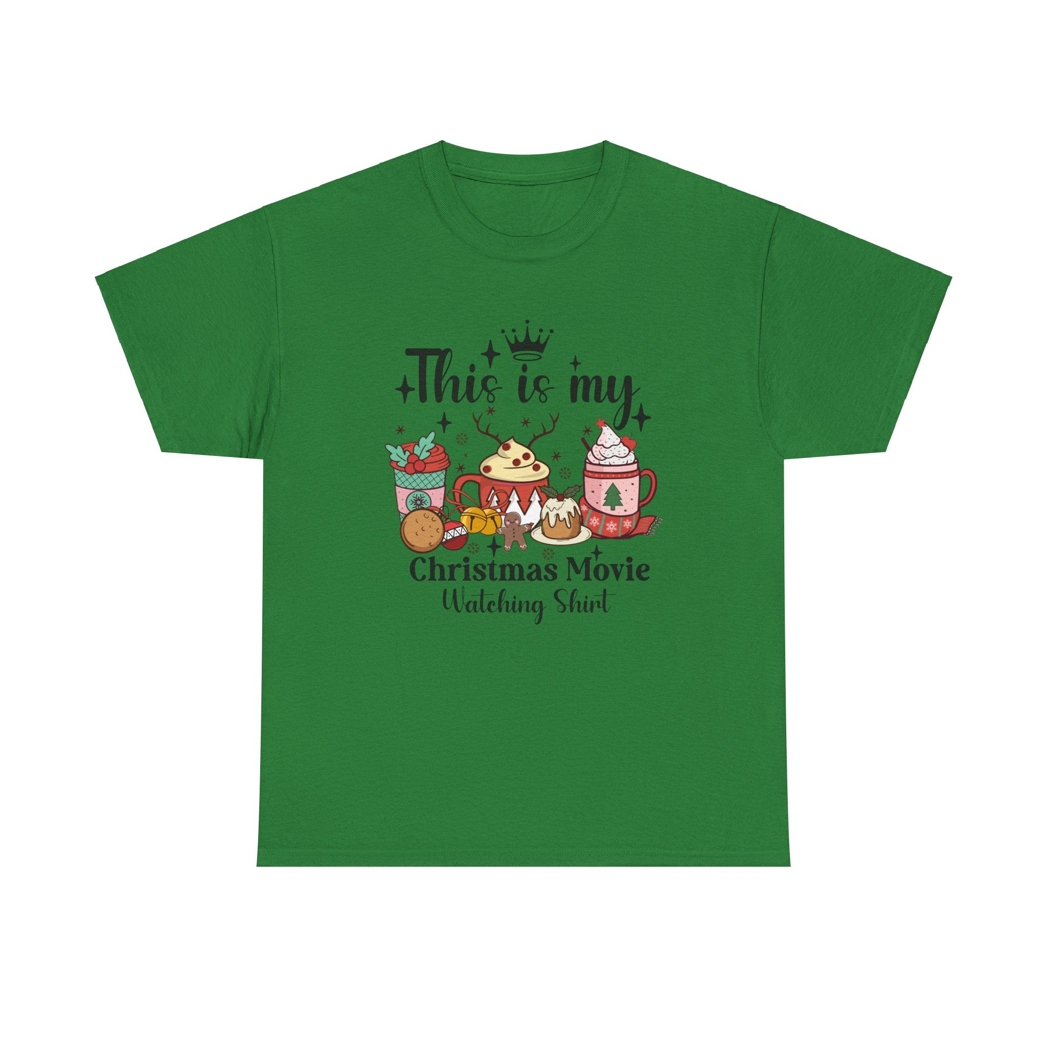 Christmas Movie Watching Tee - Heavy Cotton Shirt