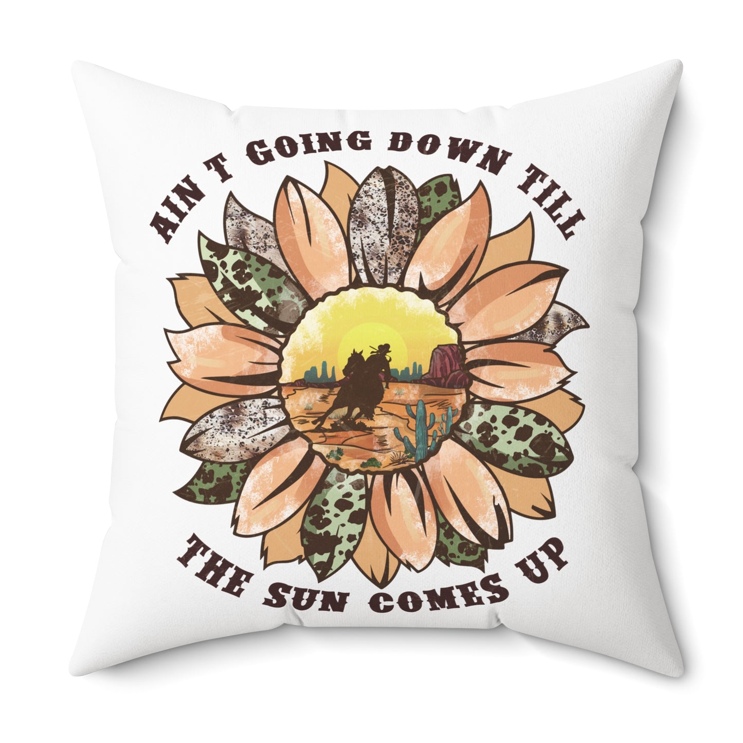 Spun Polyester Square Pillow