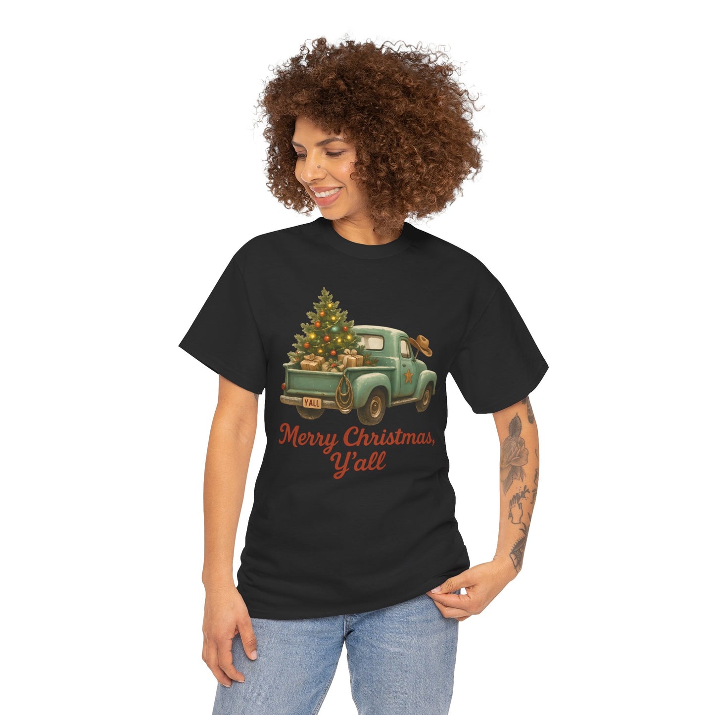 'Merry Christmas, Y'all' Vintage Holiday Tee