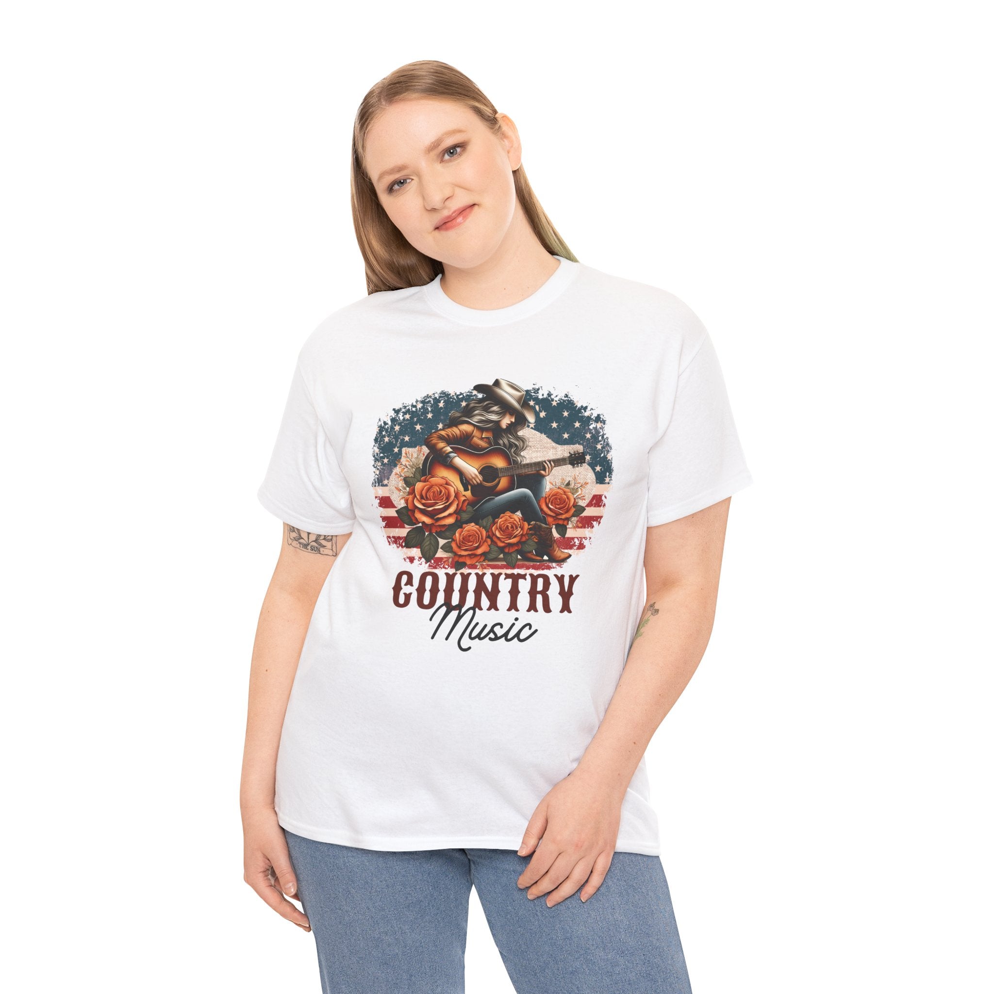 Country Music American Flag Tee