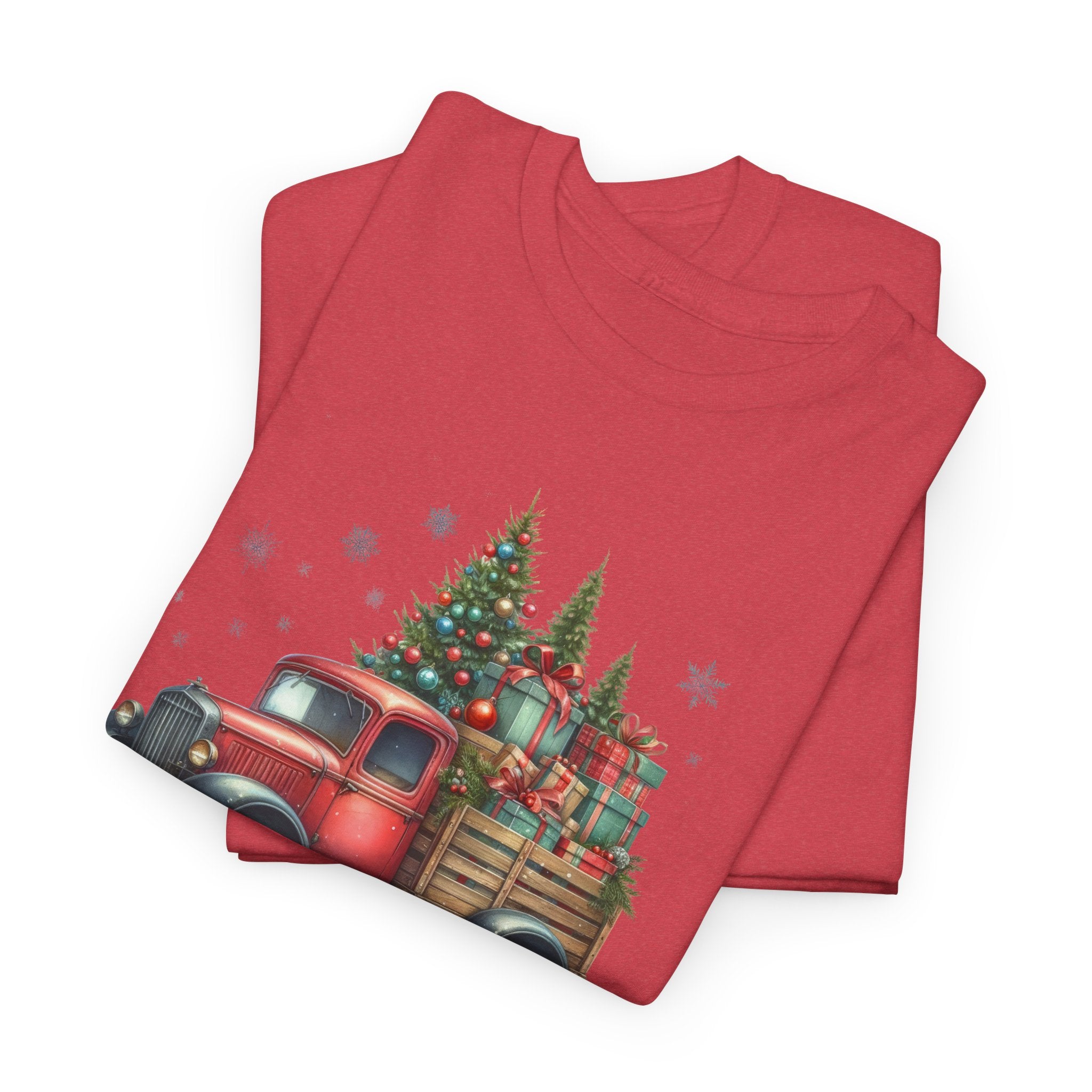 Jingle All the Way Holiday Tee - Heavy Cotton Shirt for Christmas Celebrations