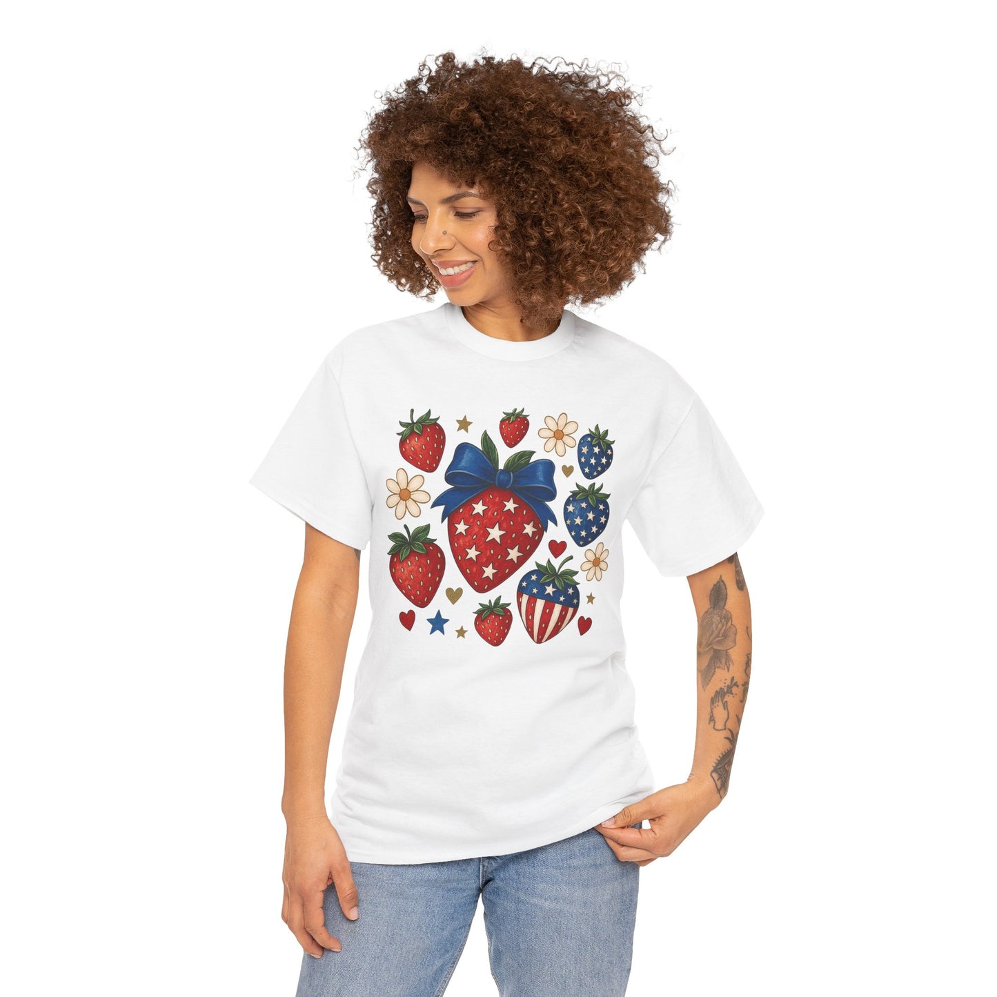 Patriotic Strawberry Tee
