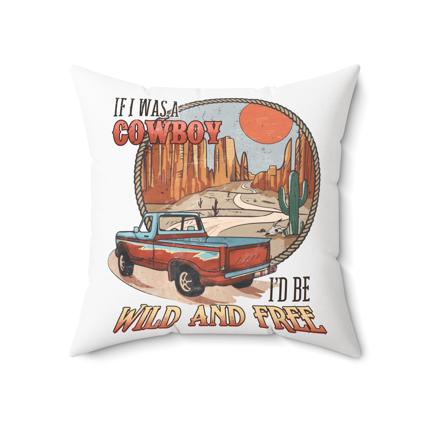 Spun Polyester Square Pillow
