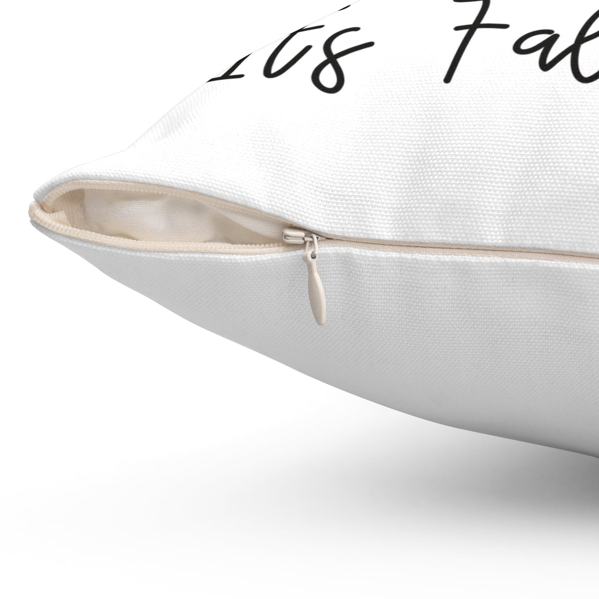 Fall Pumpkin Pillow — "It's Fall Y'all" Decorative Square Throw Pillow
