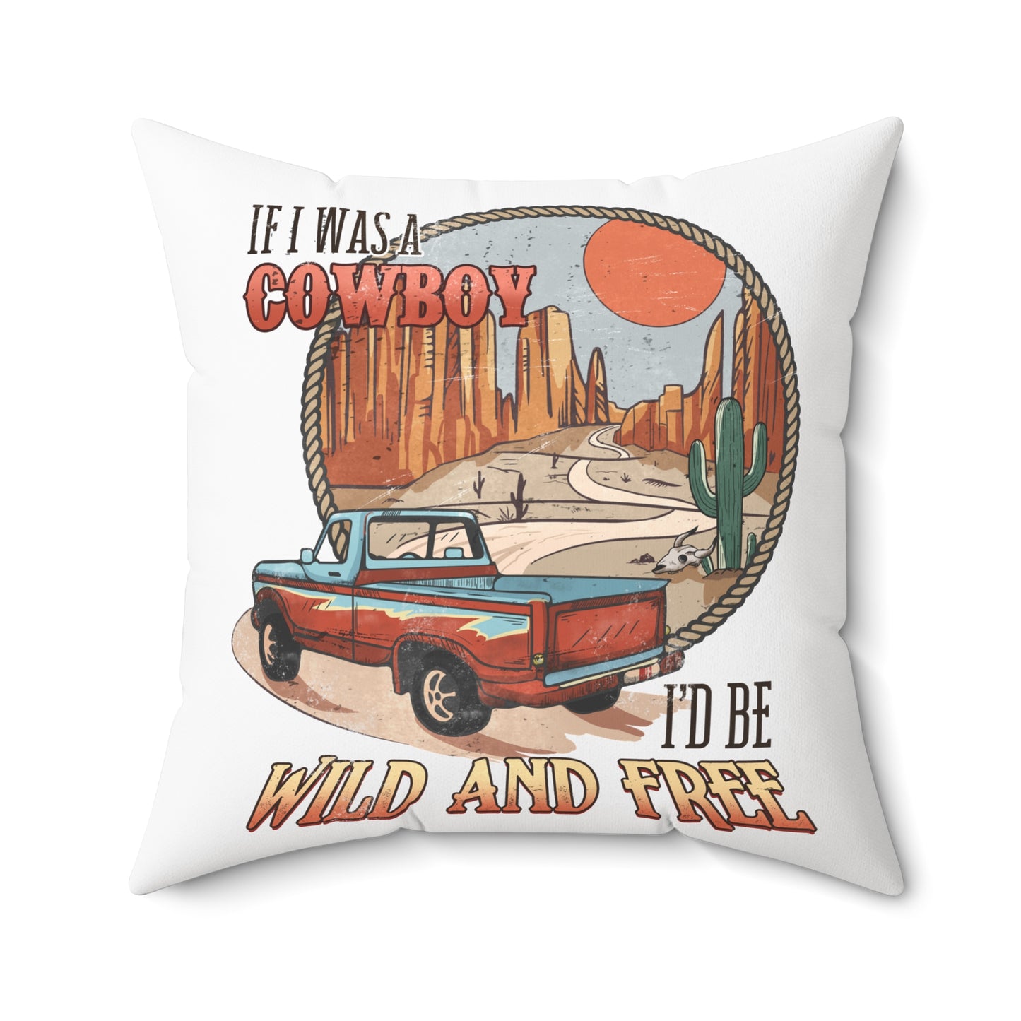 Spun Polyester Square Pillow