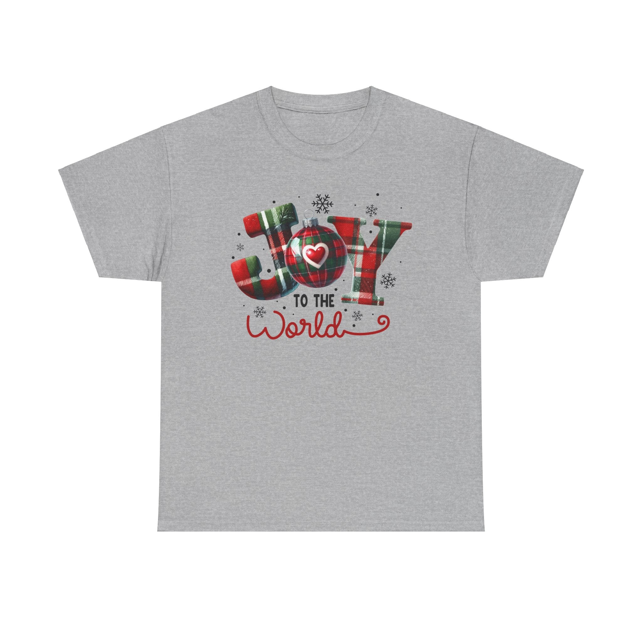 Joy to the World -Heavy Cotton Tee - Christmas Holiday Shirt