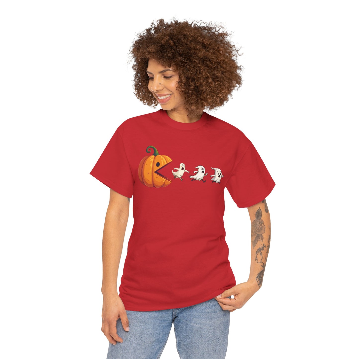 Playful Pumpkin Pac-Man Tee