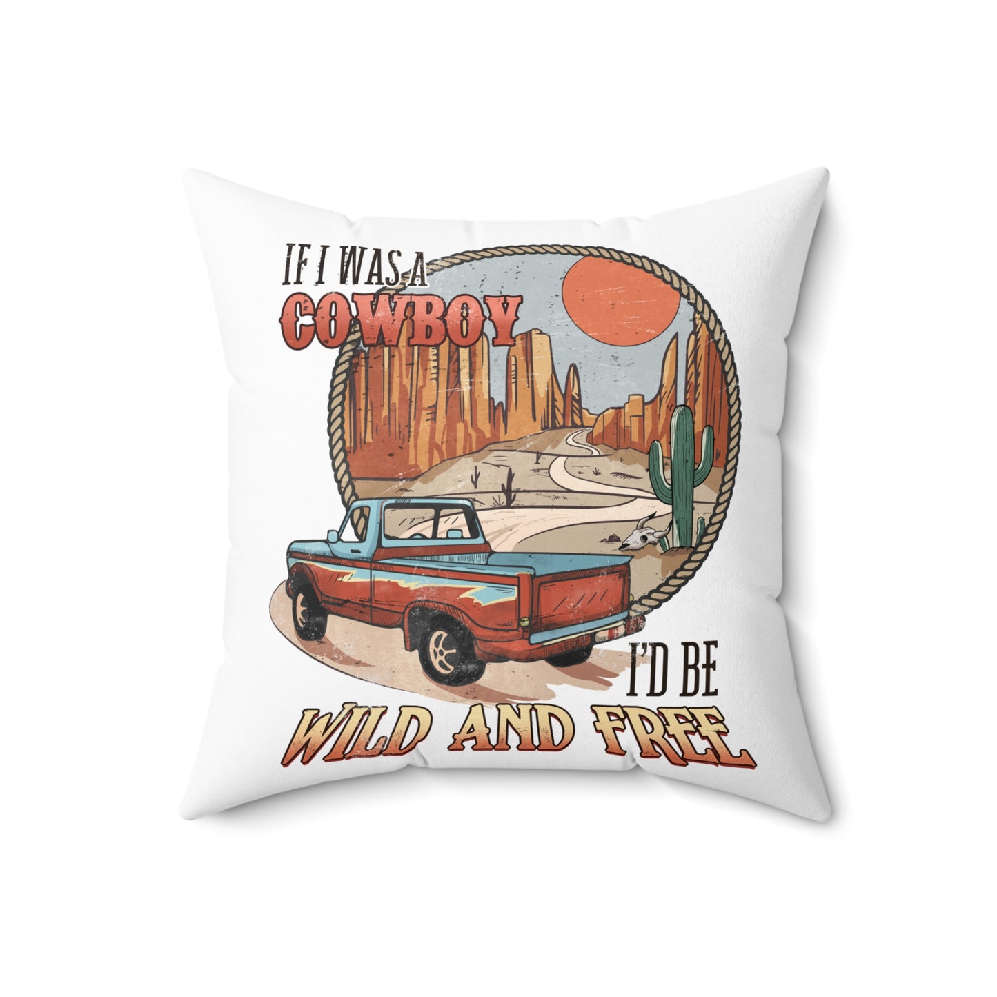 Spun Polyester Square Pillow