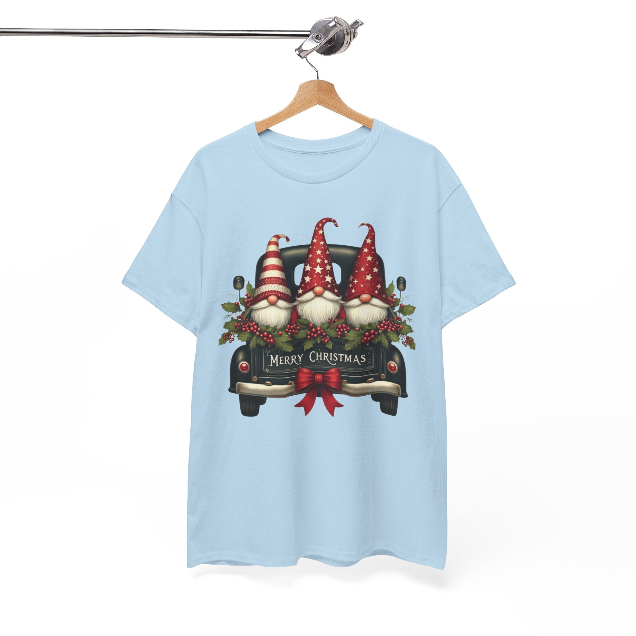 Christmas Gnome Truck Tee — Merry Christmas Holiday Shirt