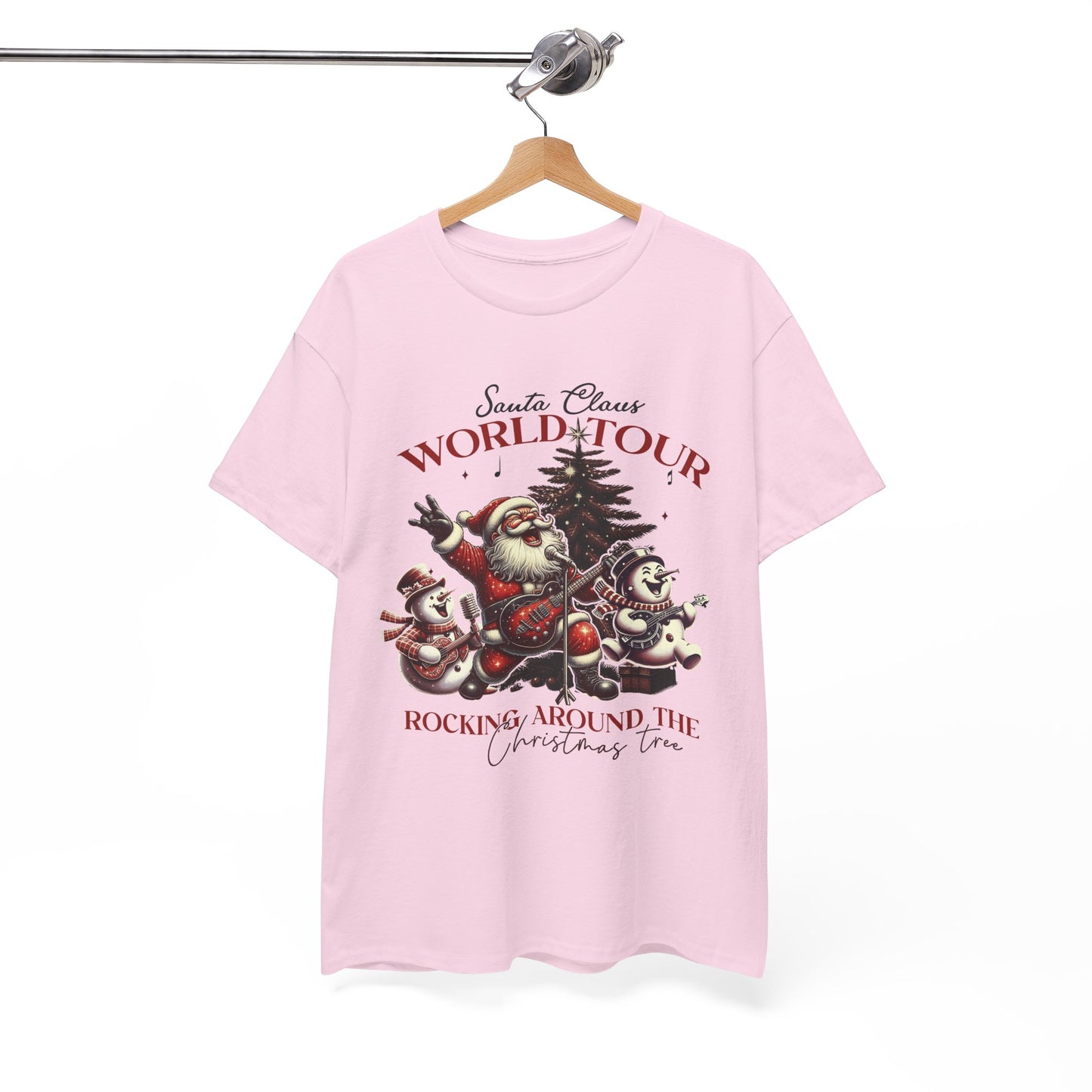 Christmas Santa Claus World Tour Tee - Heavy Cotton T-Shirt