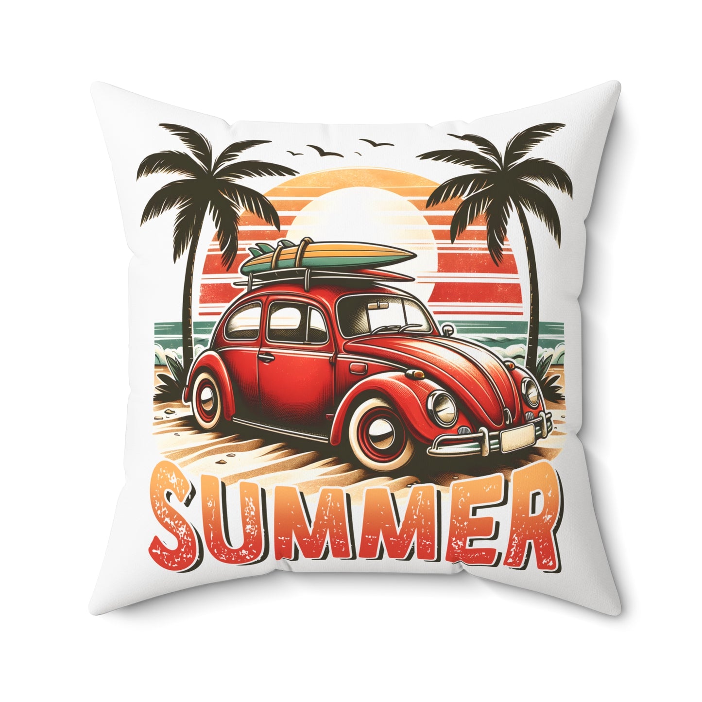Spun Polyester Square Pillow