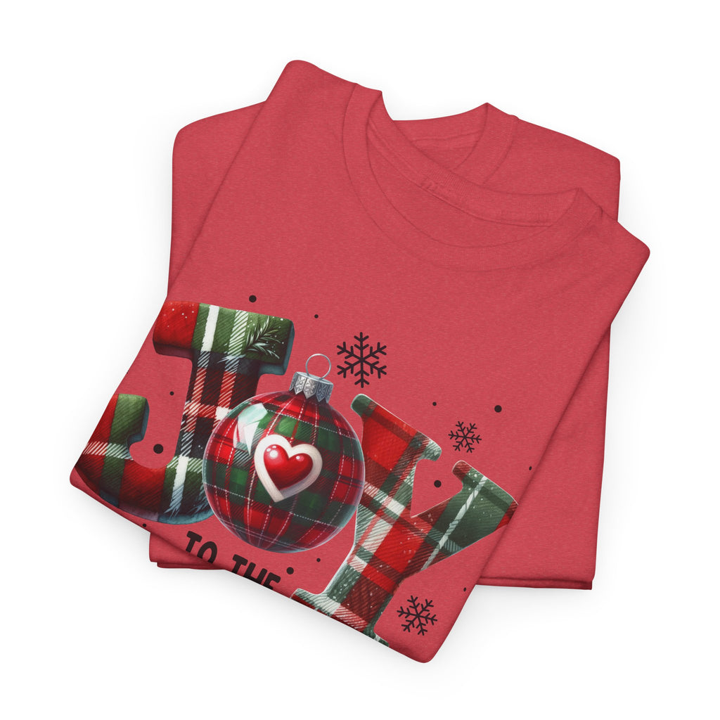 Joy to the World -Heavy Cotton Tee - Christmas Holiday Shirt