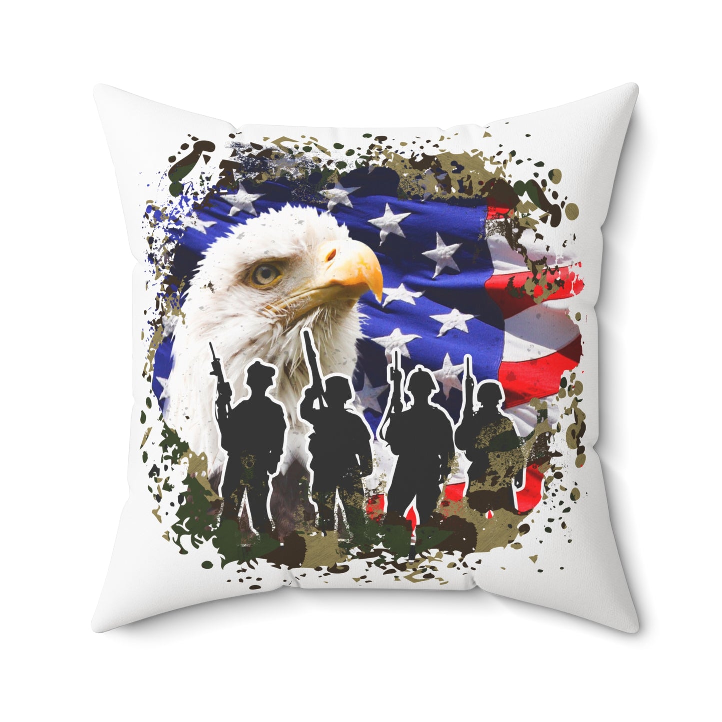 American Eagle Throw Pillow