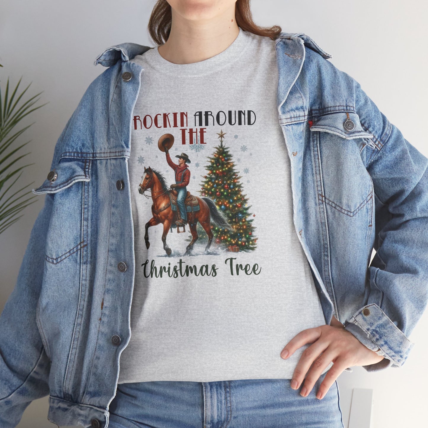 Rockin' Around the Christmas Tree Heavy Cotton Tee