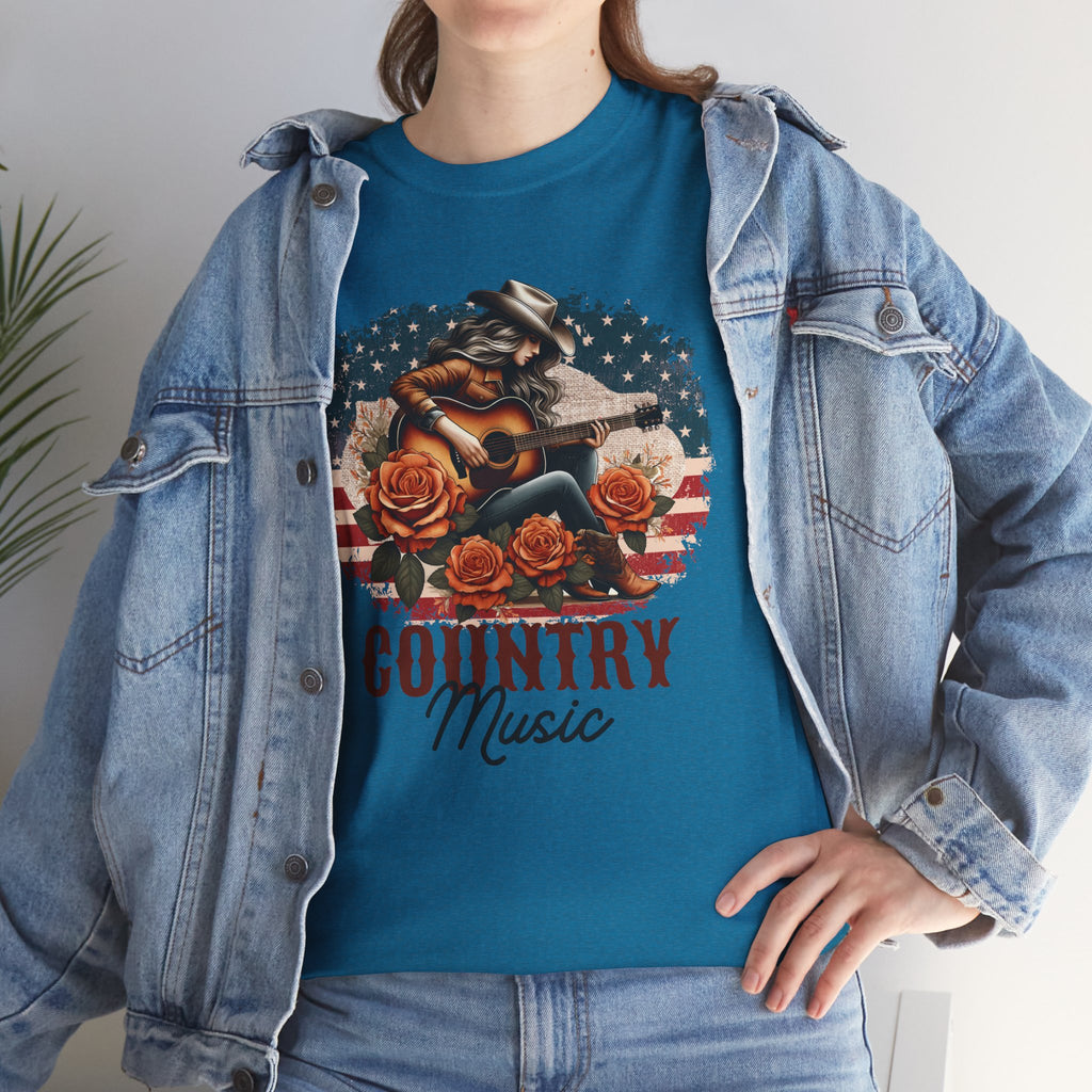 Country Music American Flag Tee