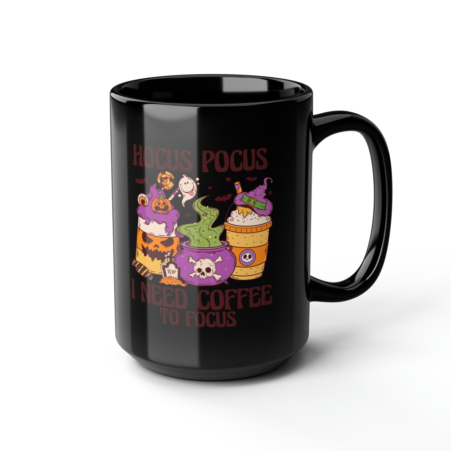 Black Mug, 15oz