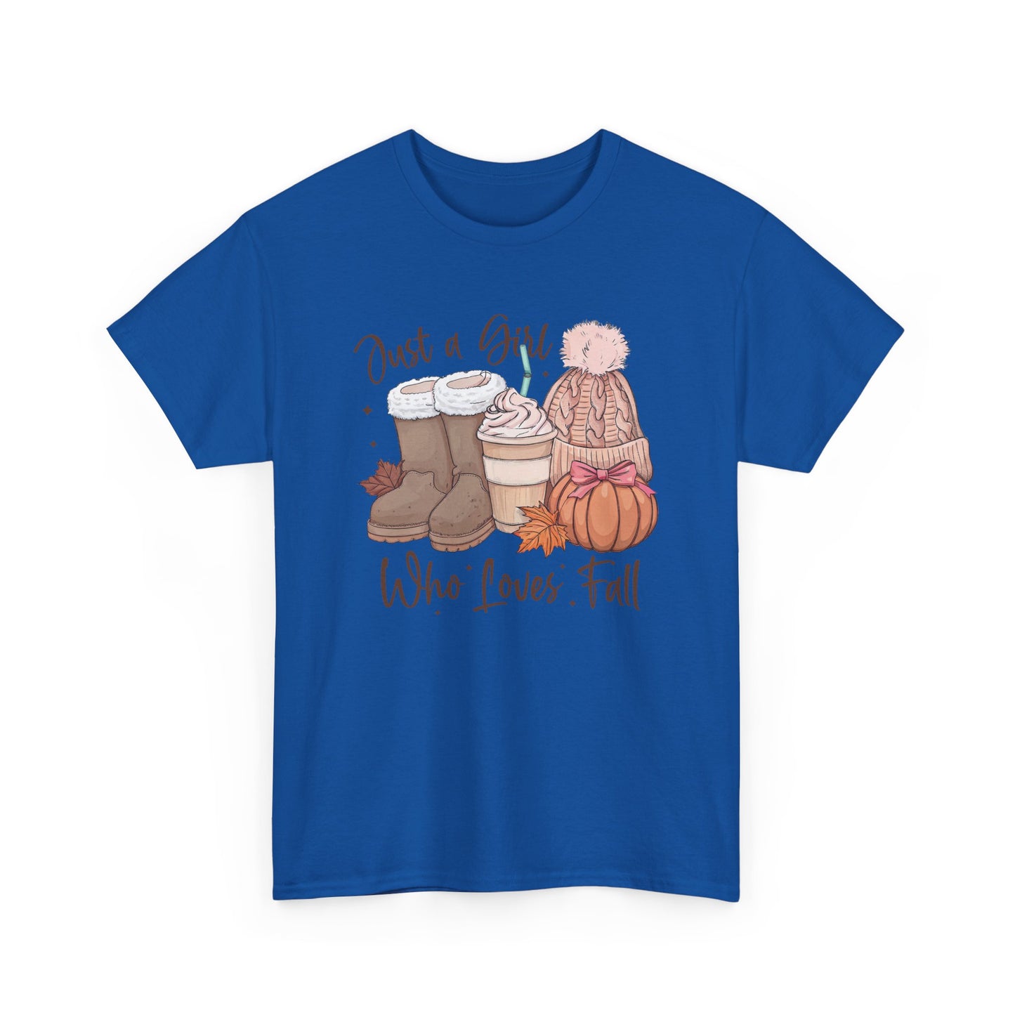 Just a Girl Who Loves Fall, Vintage Style Tee