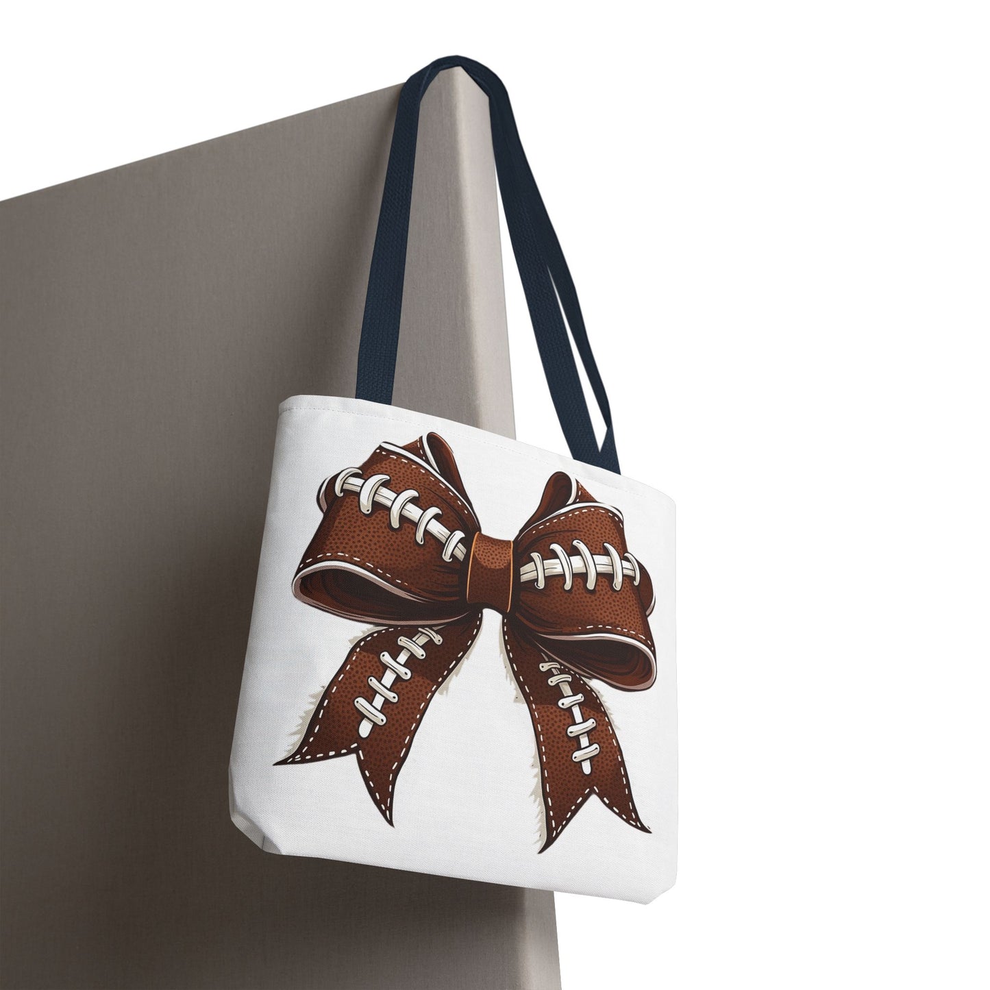 Football Bow Tote Bag