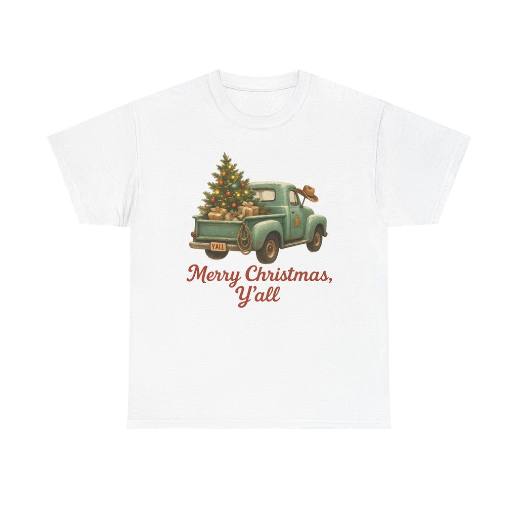 'Merry Christmas, Y'all' Vintage Holiday Tee