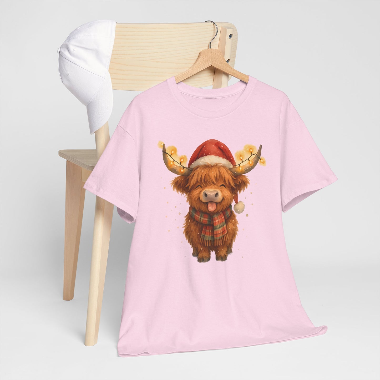 Christmas Highland Cow Tee