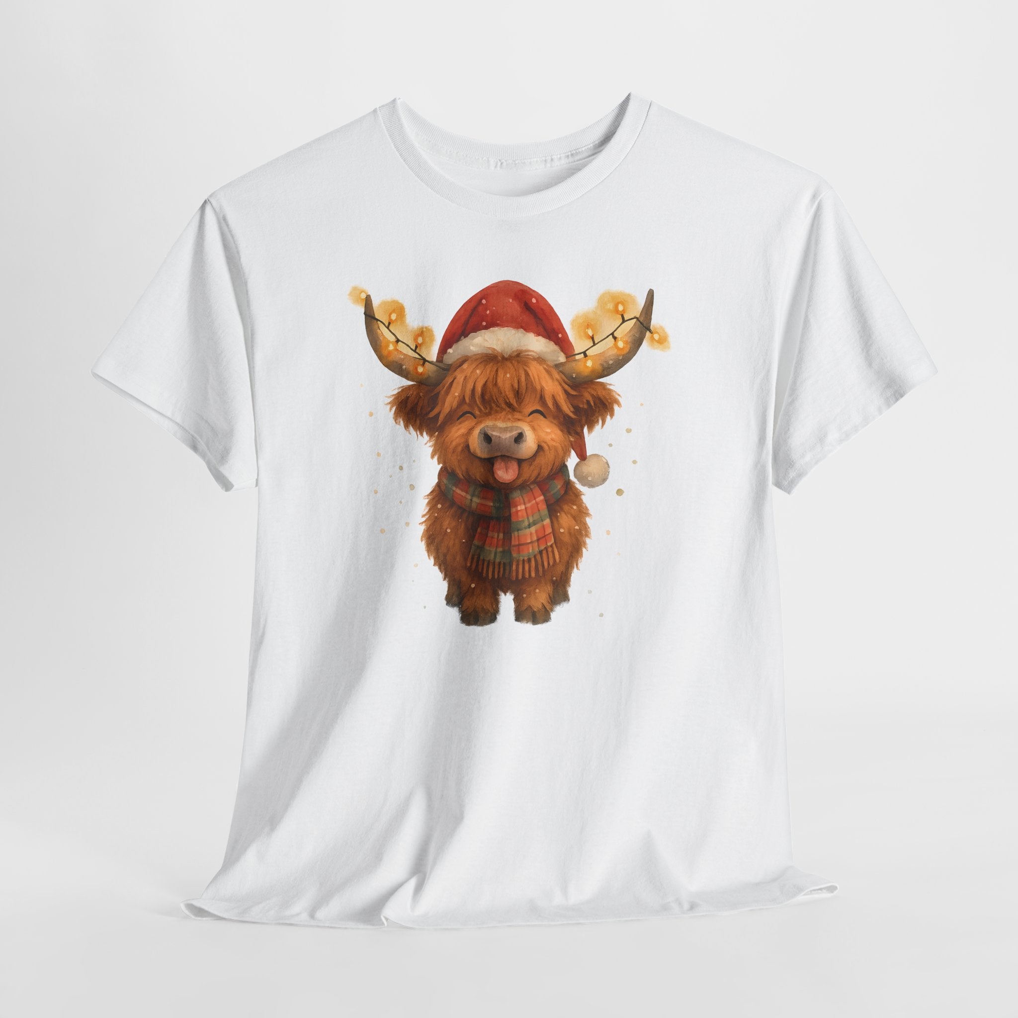 Christmas Highland Cow Tee