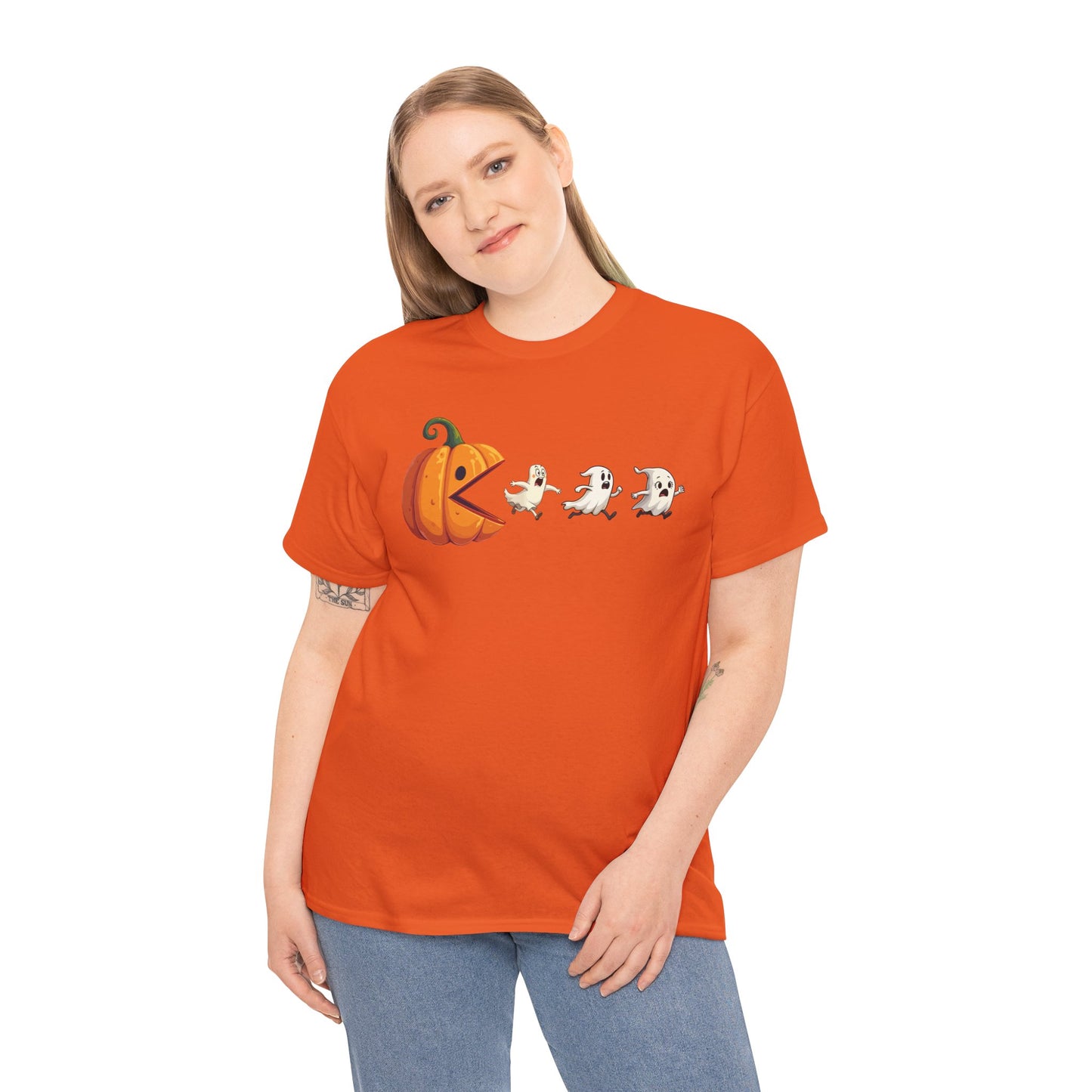Playful Pumpkin Pac-Man Tee