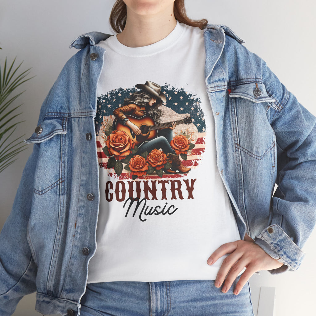 Country Music American Flag Tee