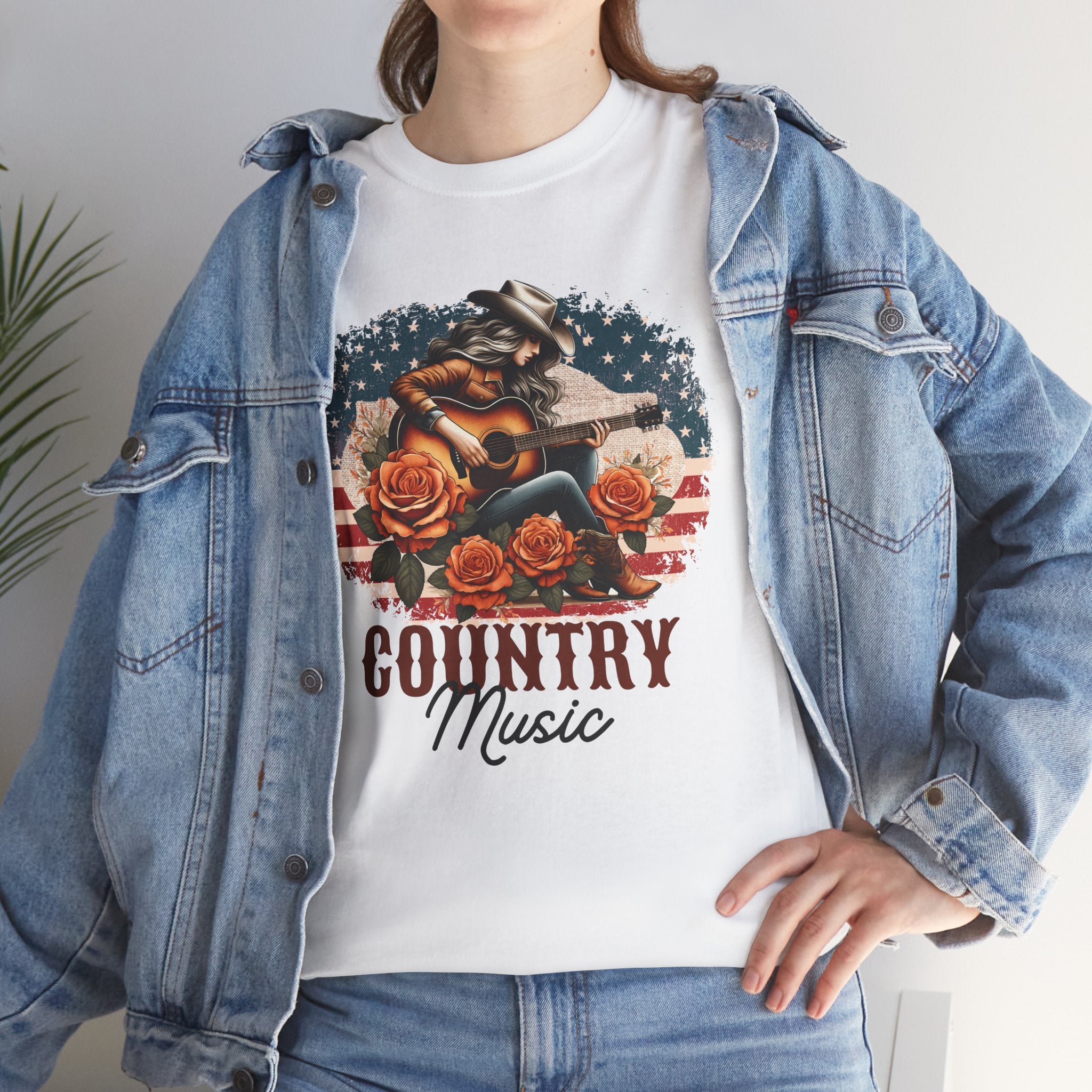 Country Music American Flag Tee