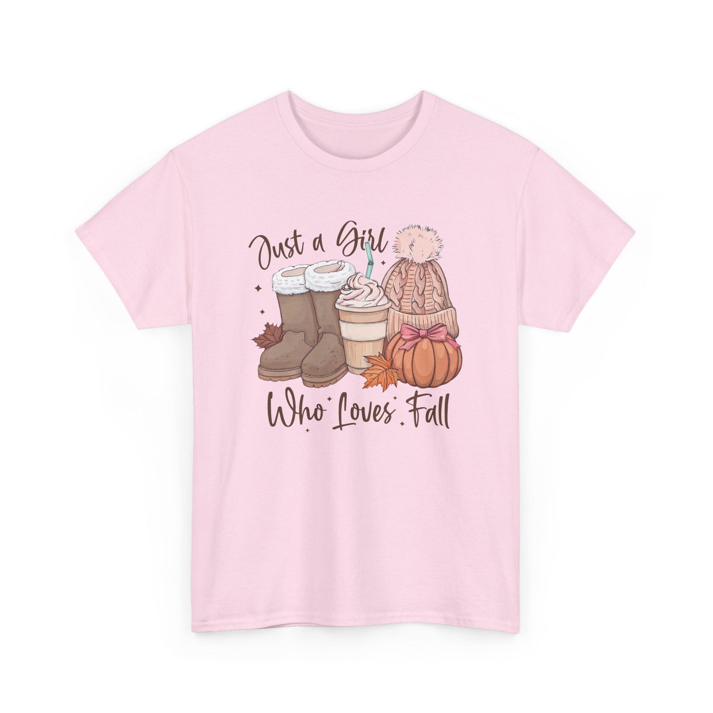 Just a Girl Who Loves Fall, Vintage Style Tee