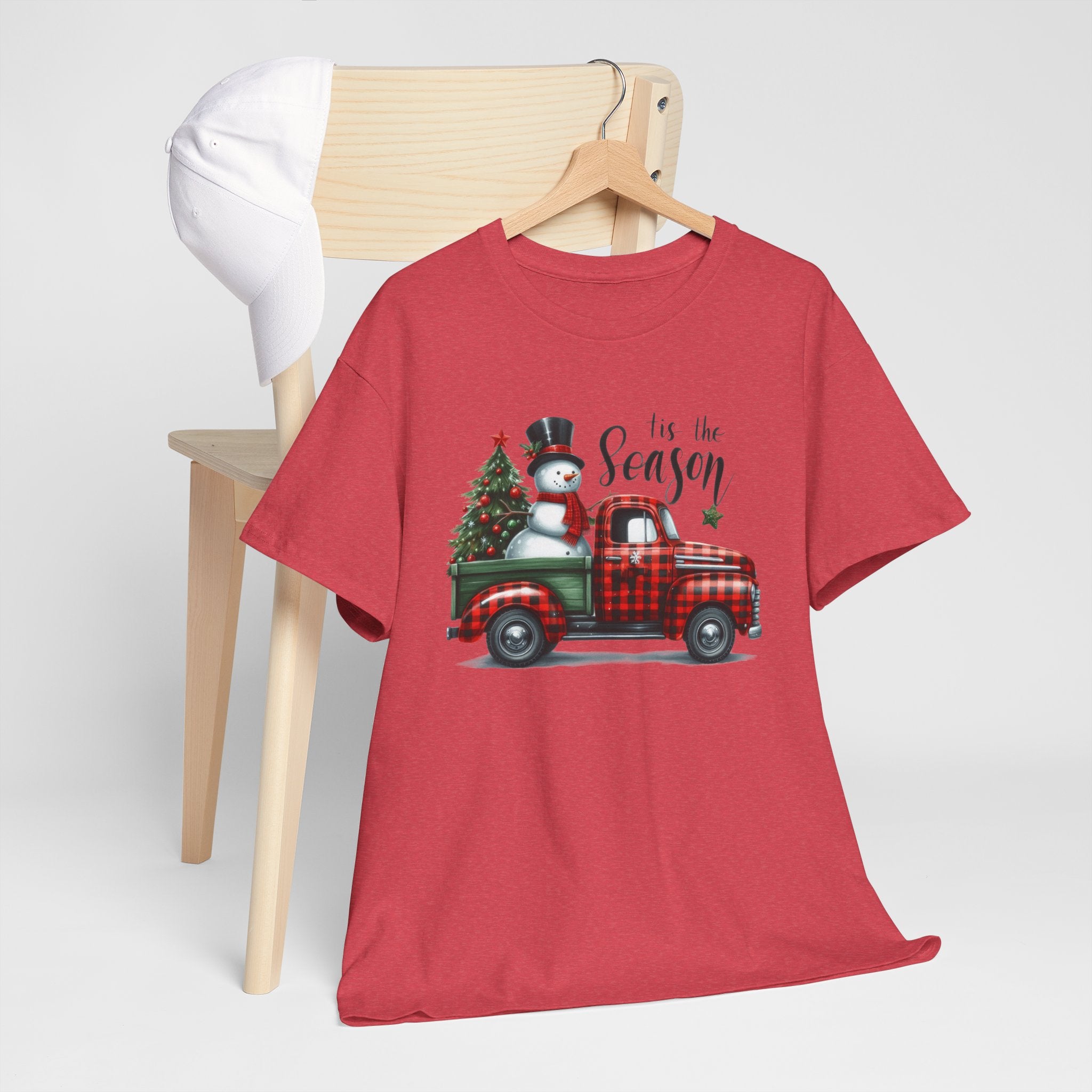 "Tis the Season" Heavy Cotton Tee - Festive Holiday Shirt