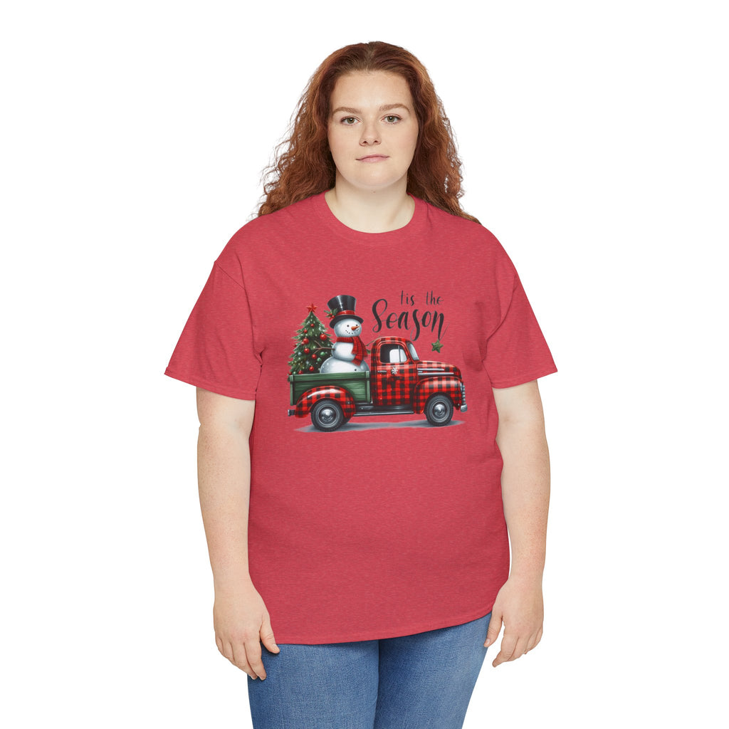 "Tis the Season" Heavy Cotton Tee - Festive Holiday Shirt