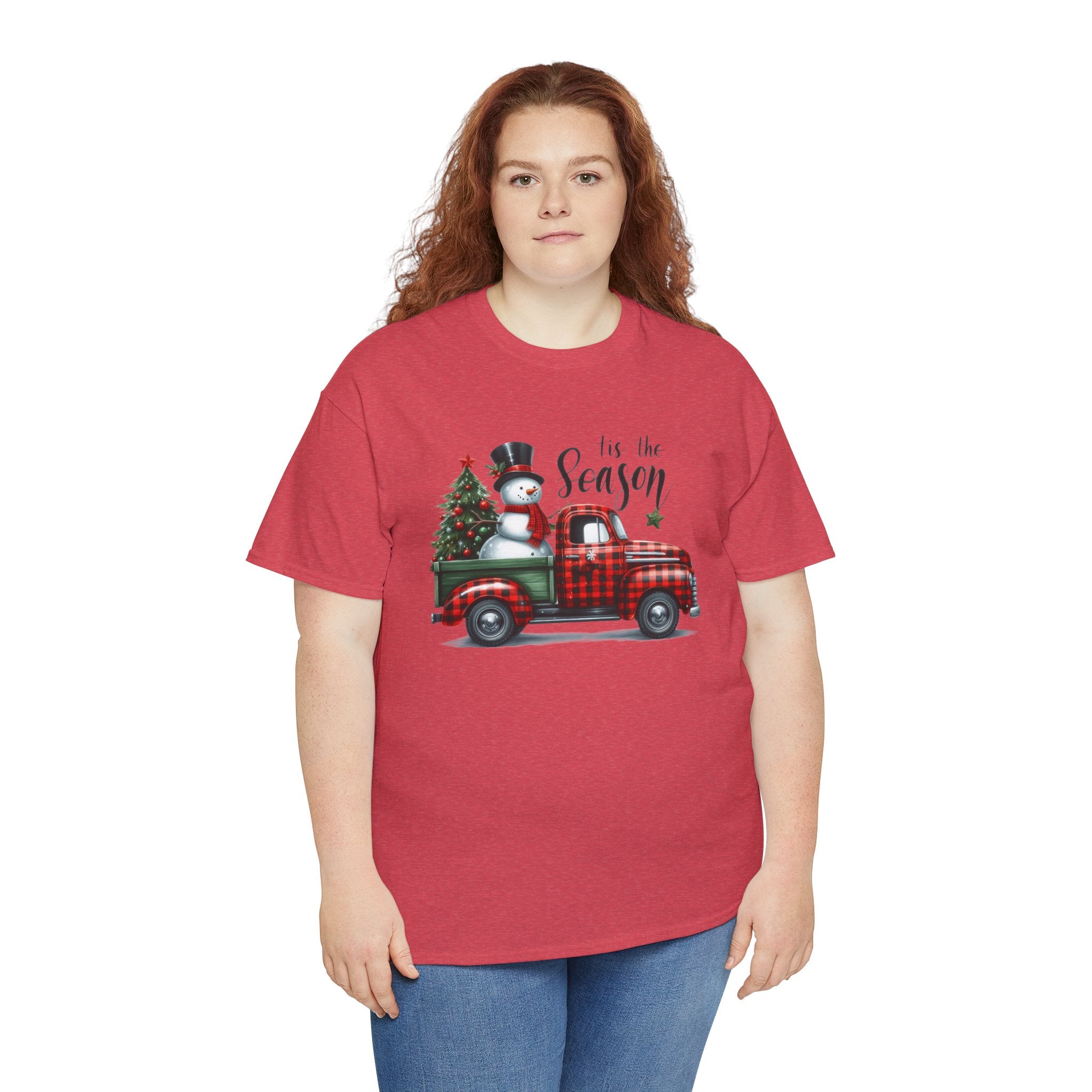 "Tis the Season" Heavy Cotton Tee - Festive Holiday Shirt