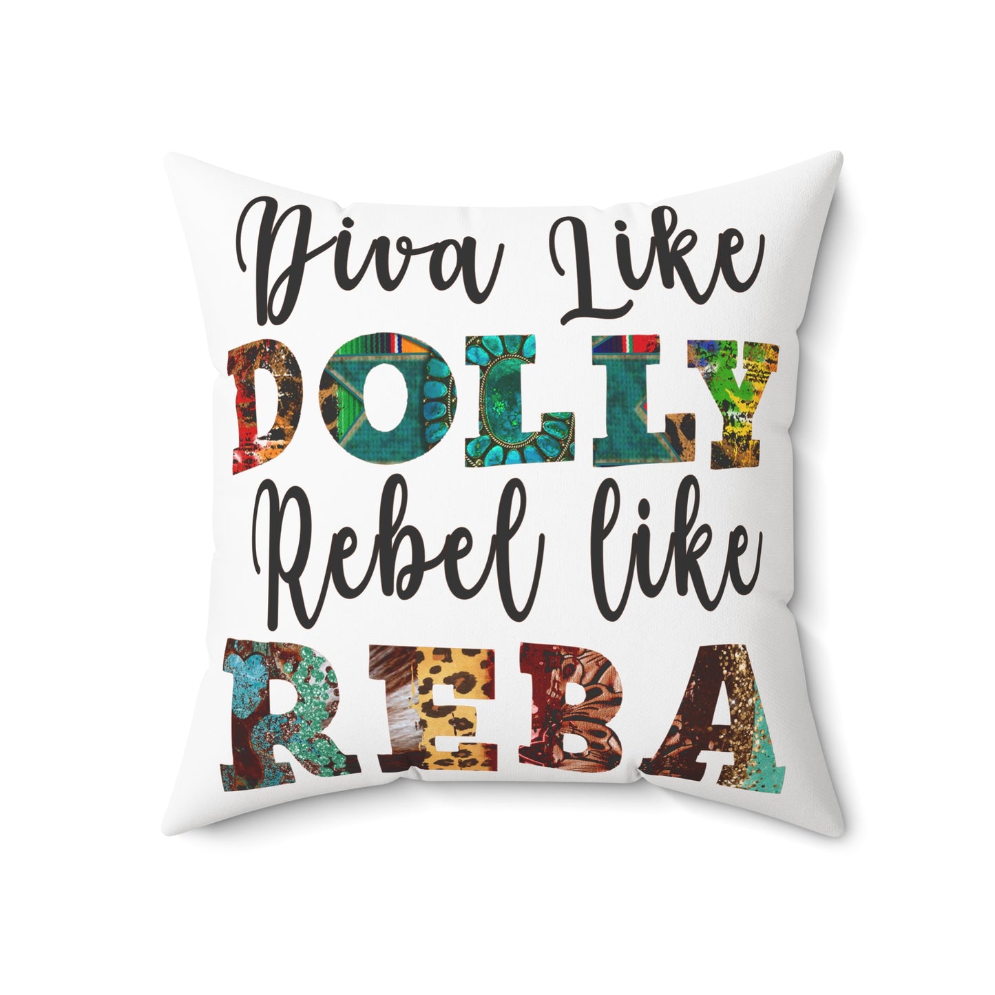 Spun Polyester Square Pillow