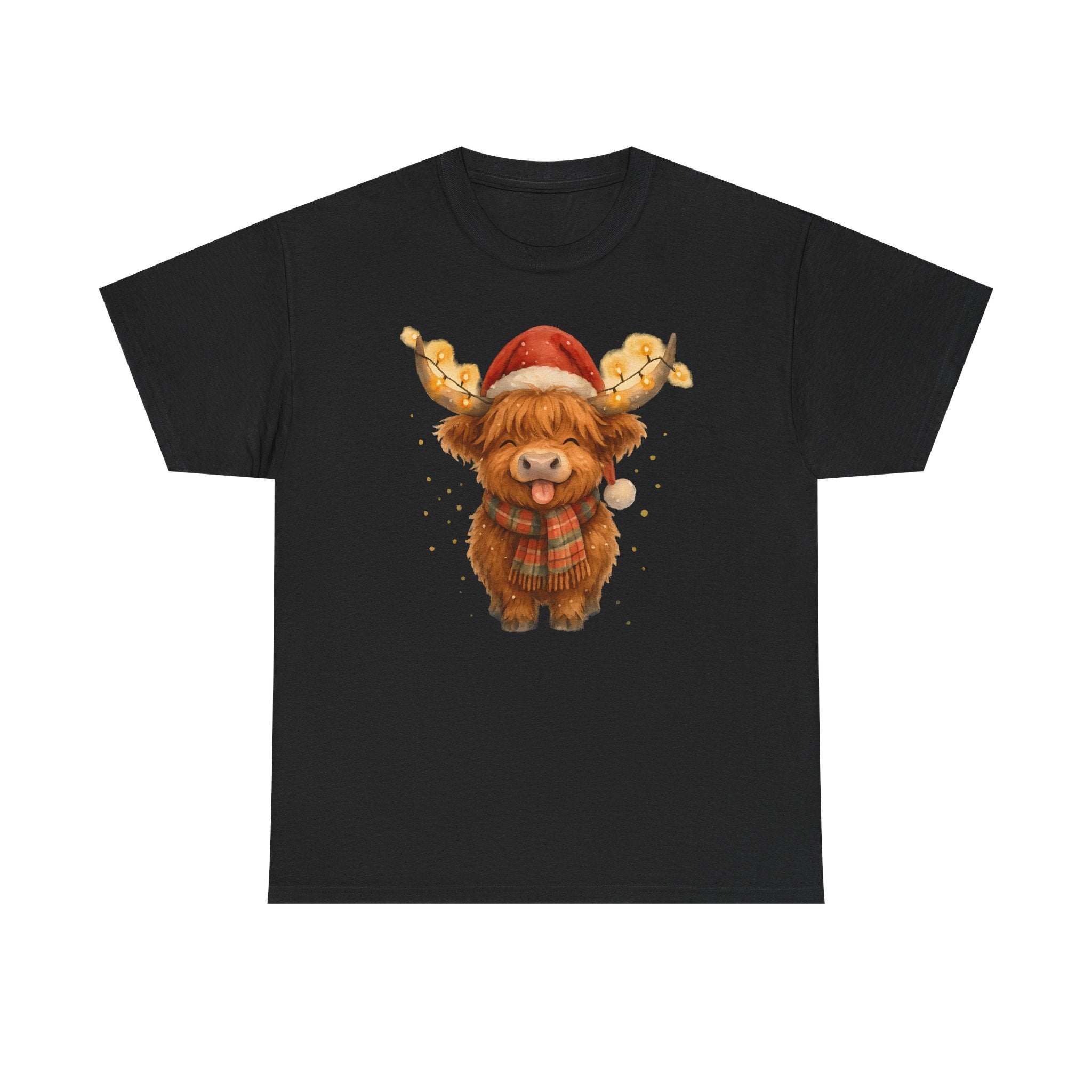 Christmas Highland Cow Tee