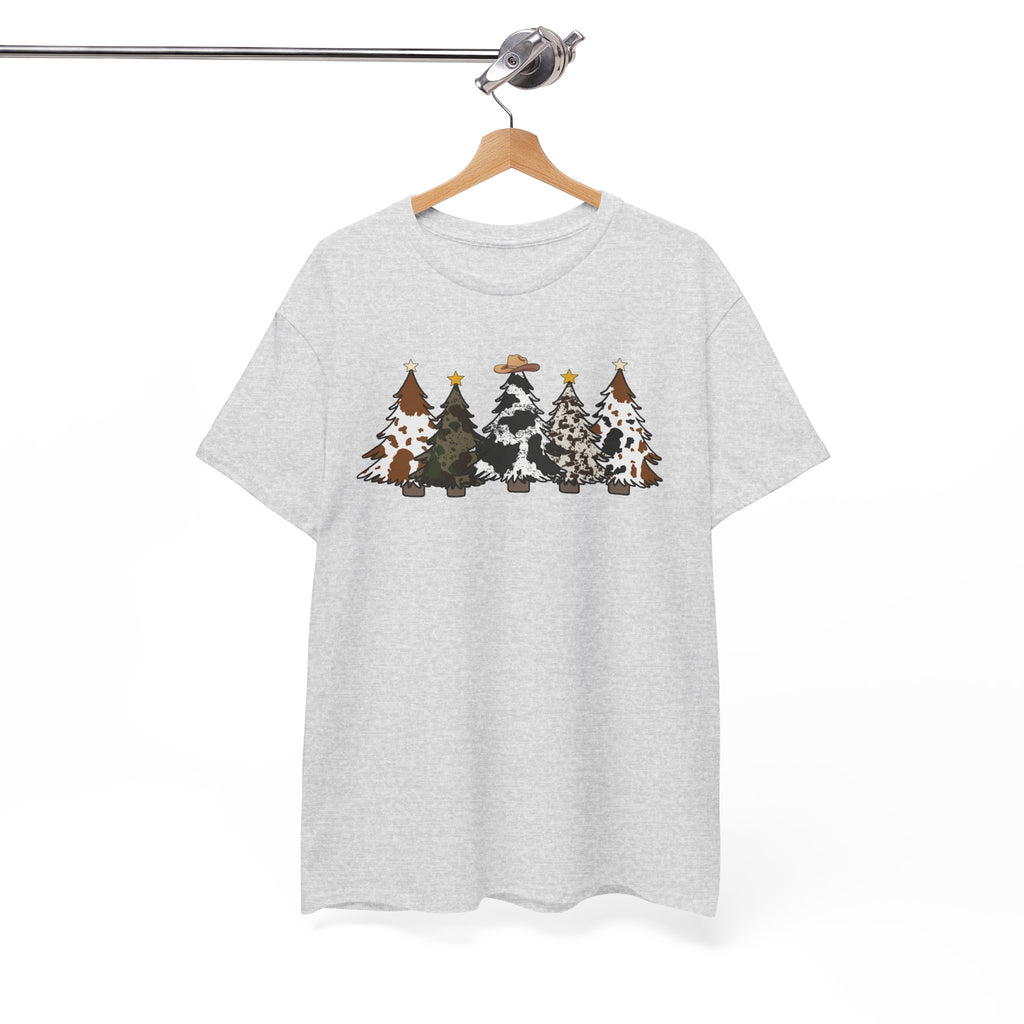 Whimsical Holiday Trees Heavy Cotton Tee