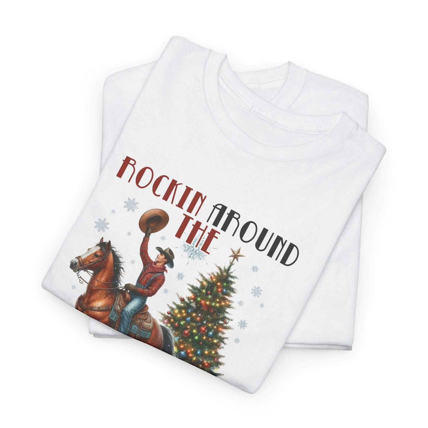 Rockin' Around the Christmas Tree Heavy Cotton Tee