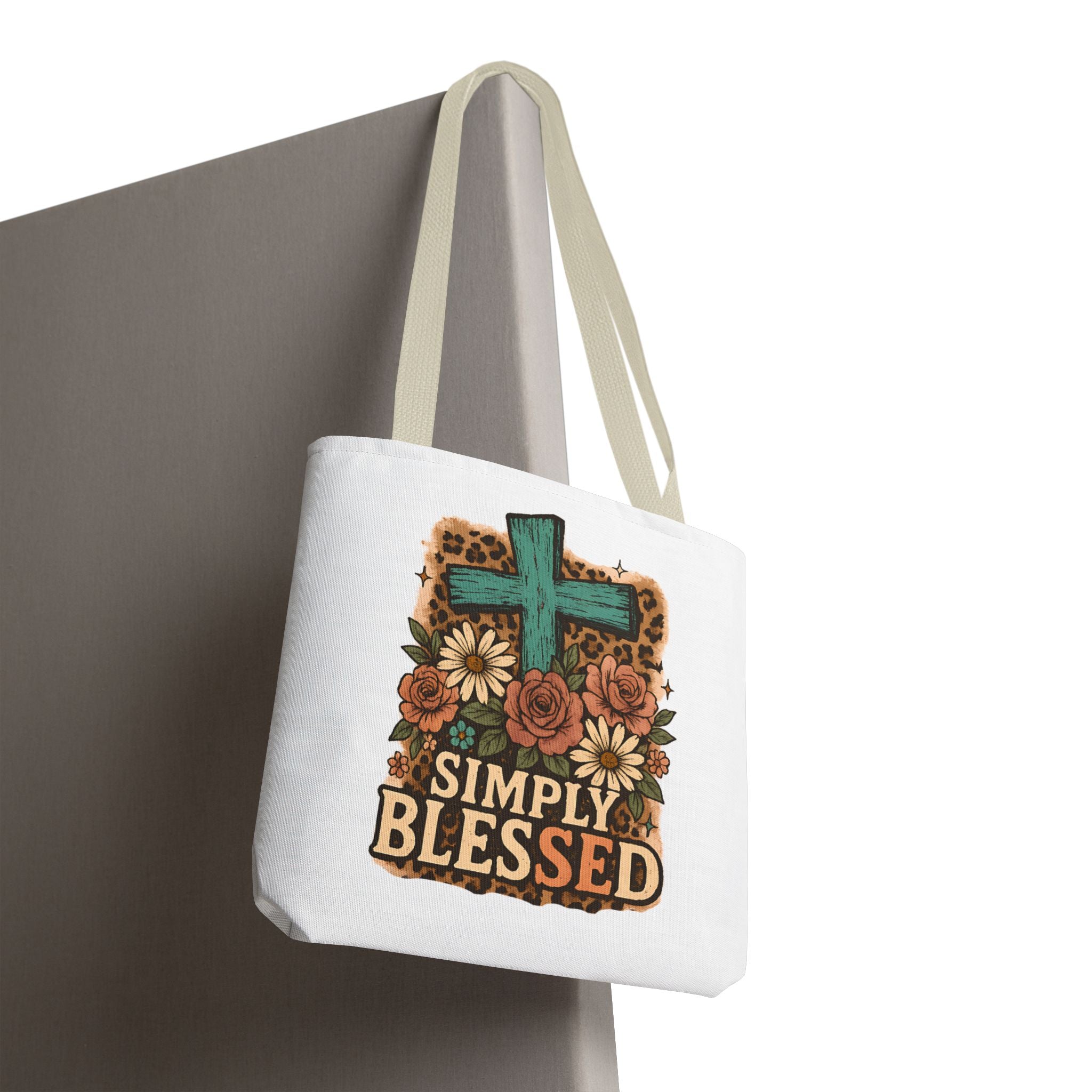 Blessed Floral Tote Bag