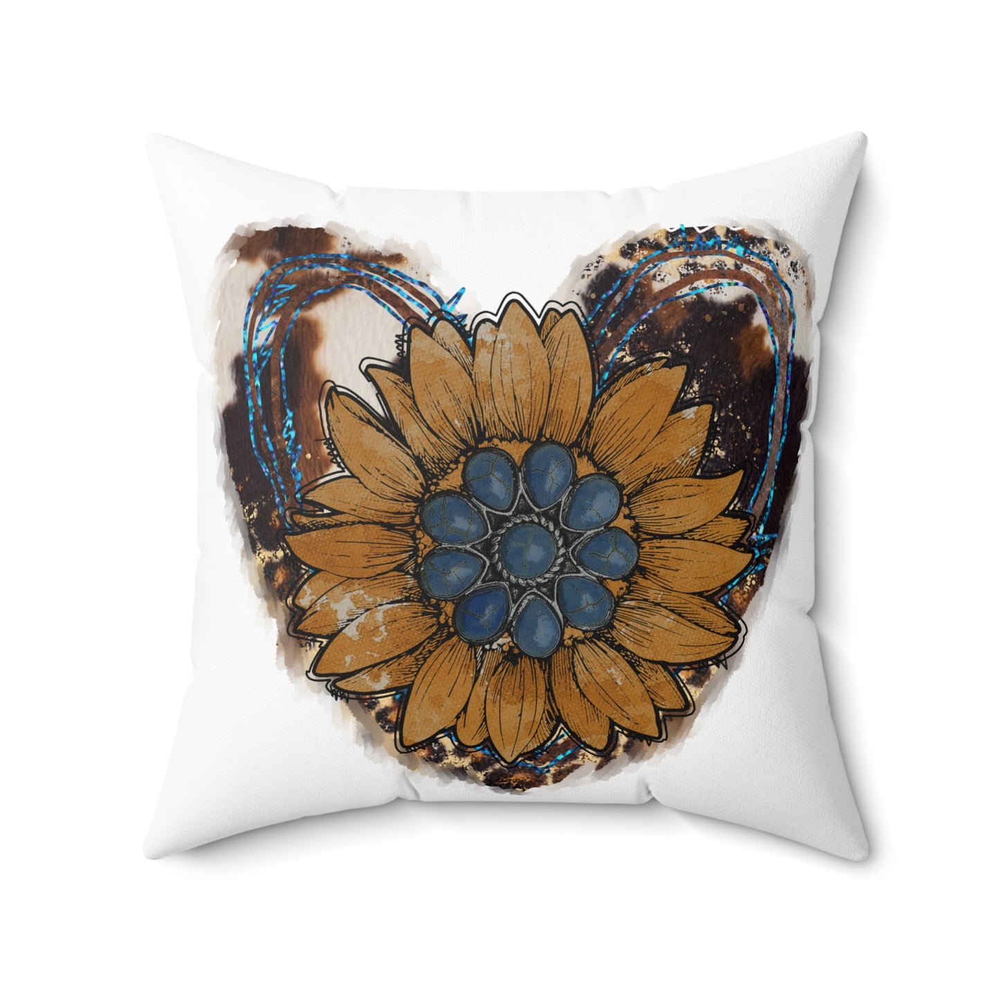 Rustic Sunflower Heart