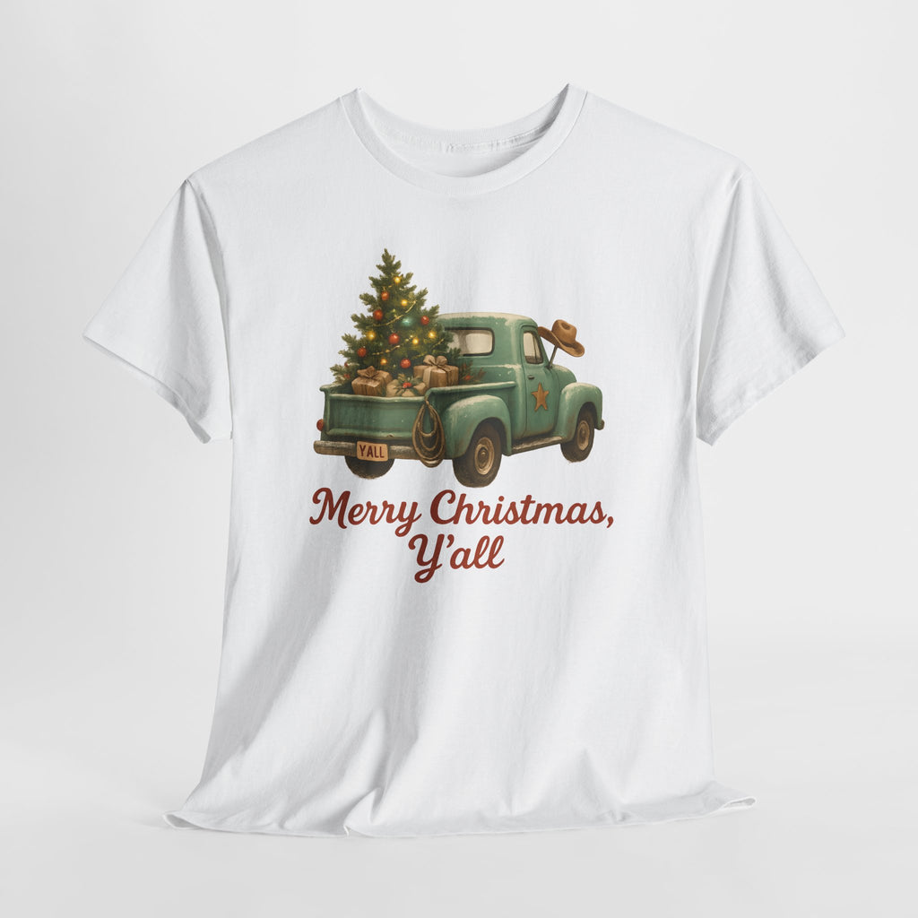 'Merry Christmas, Y'all' Vintage Holiday Tee