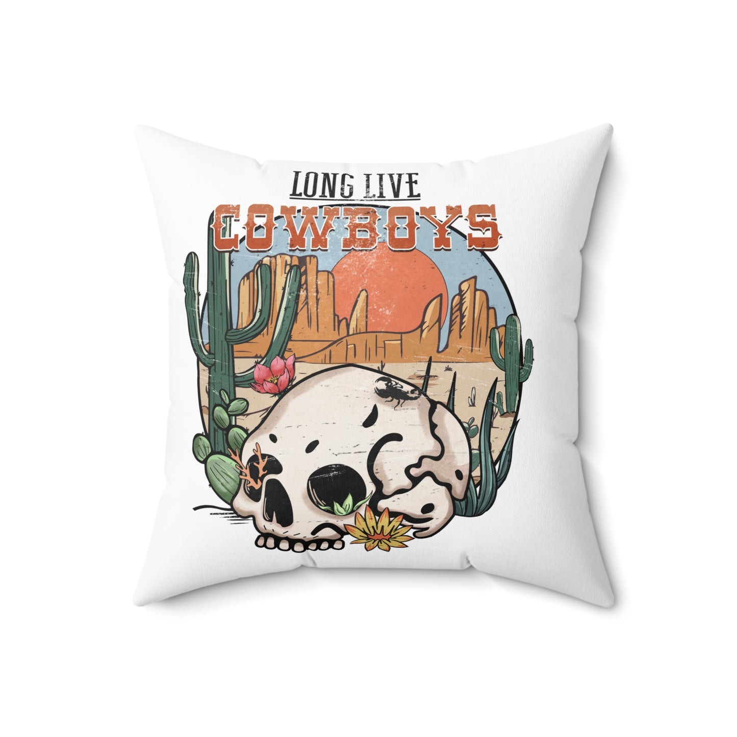 Spun Polyester Square Pillow